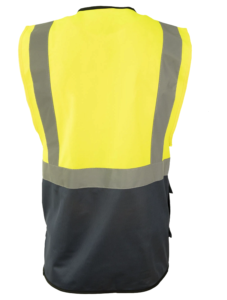 Сигнальный жилет Brodeks KM123, желтый/синий