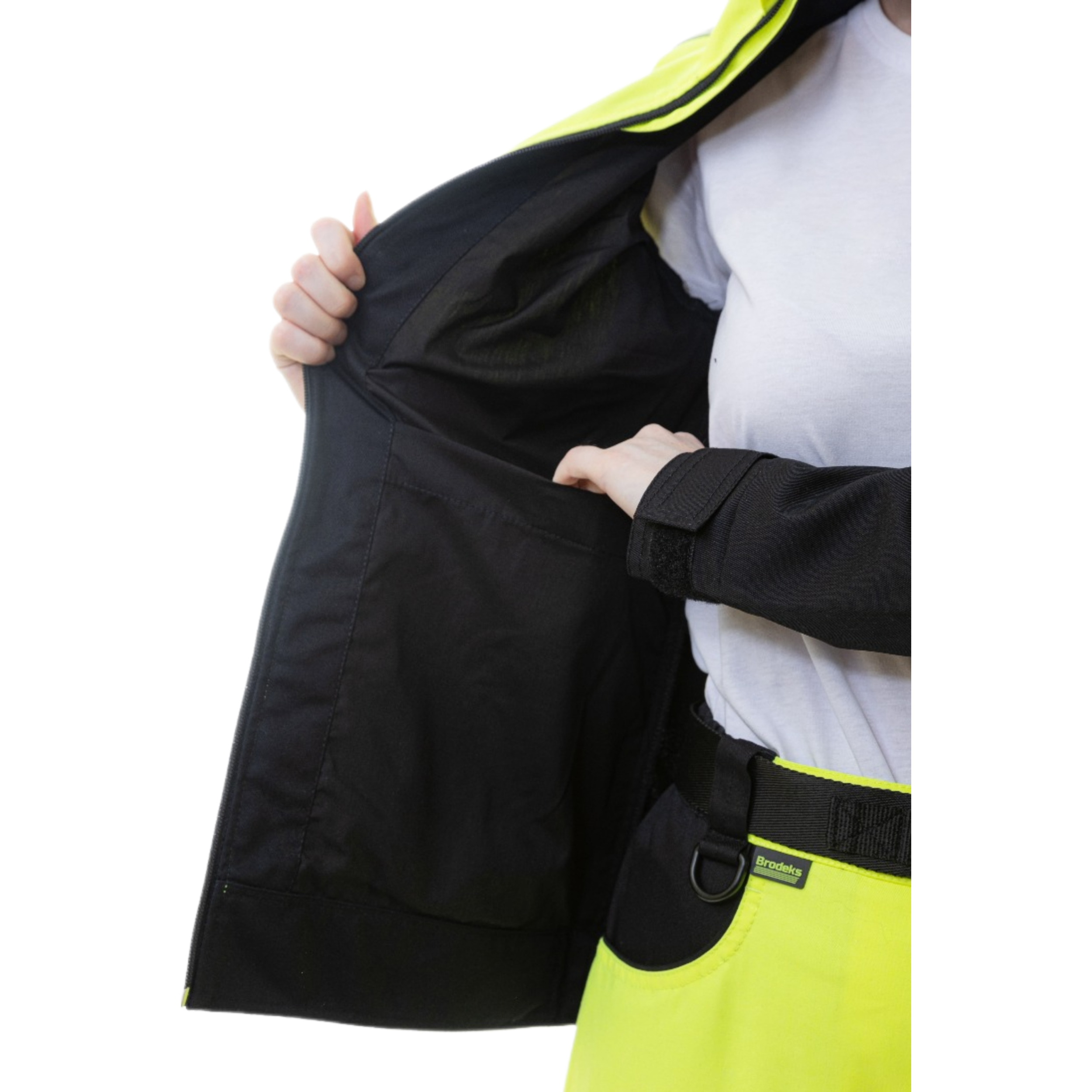 Женская сигнальная куртка Brodeks KS229, желтый/черный