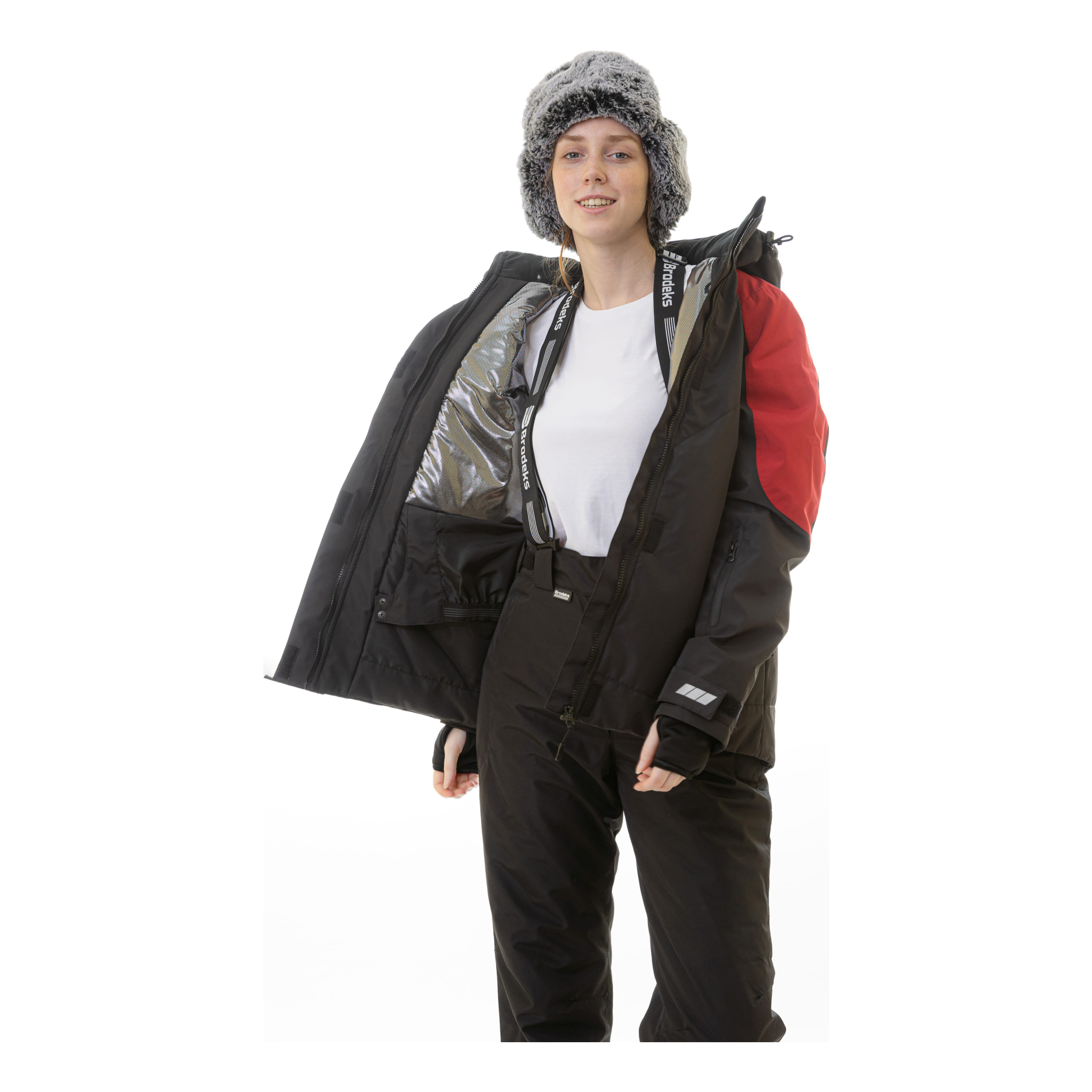 Зимняя женская куртка Brodeks KW208, красный