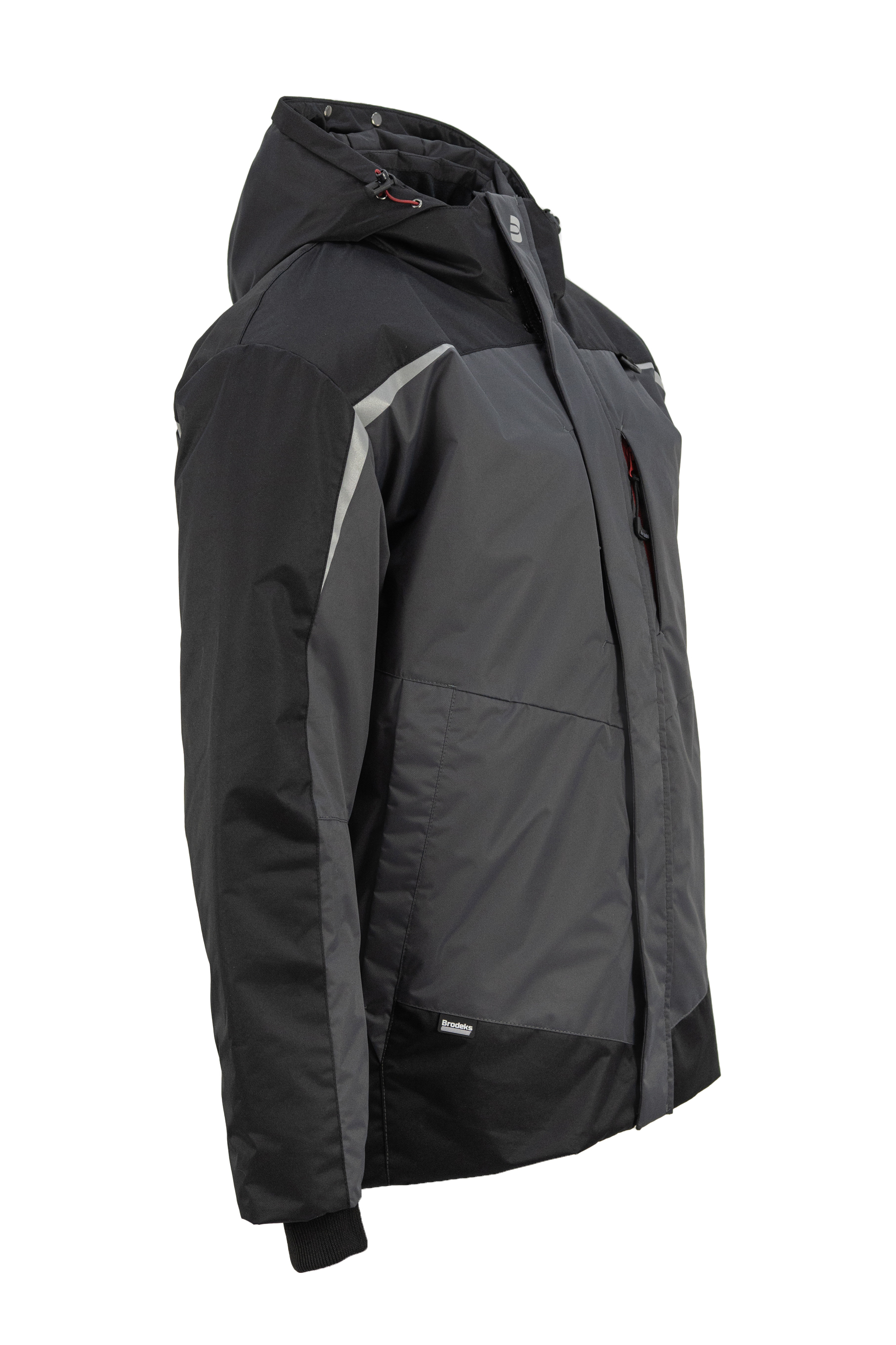 Зимняя куртка Brodeks KW231, серый/черный