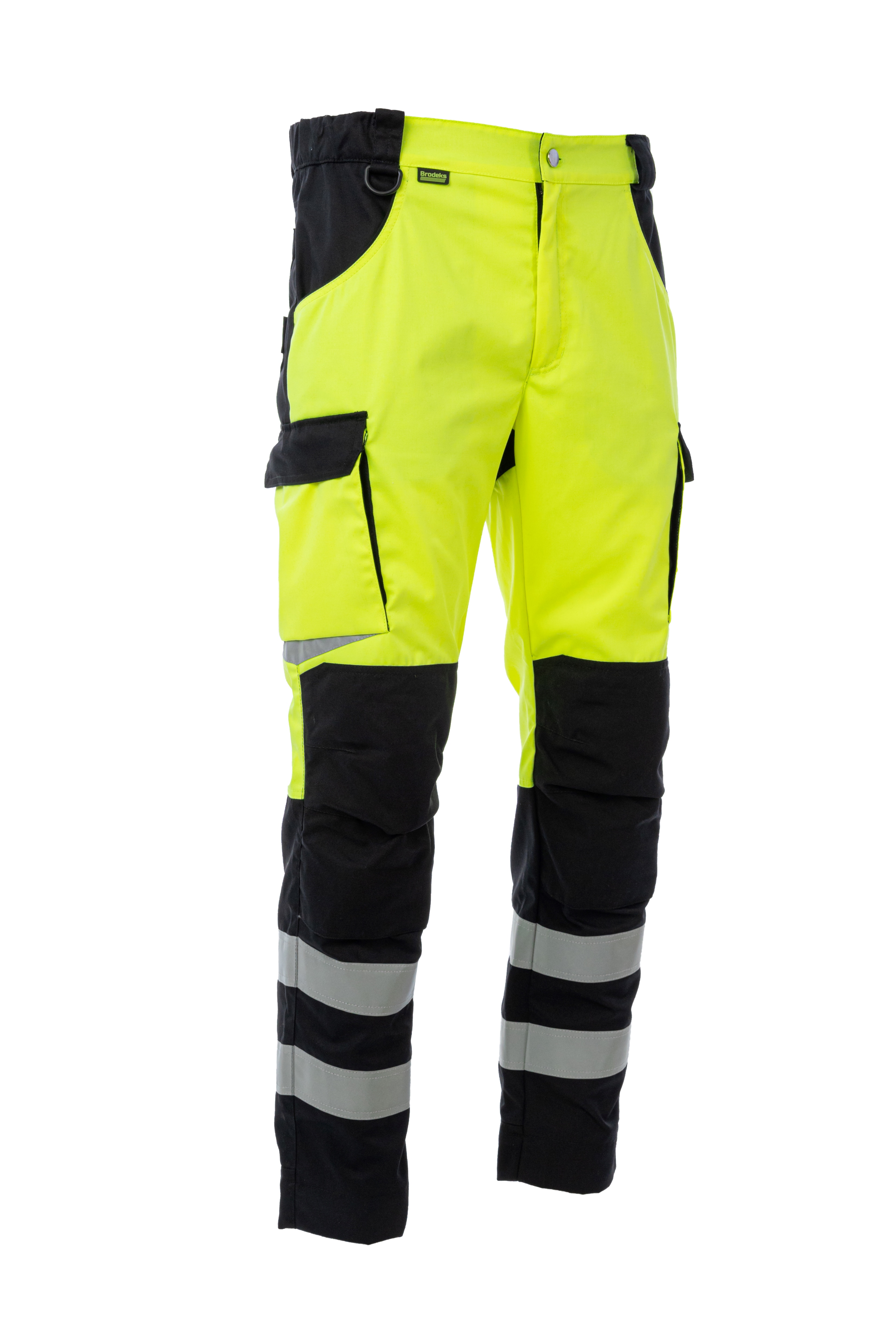 Сигнальные брюки Brodeks KS309, желтый/черный