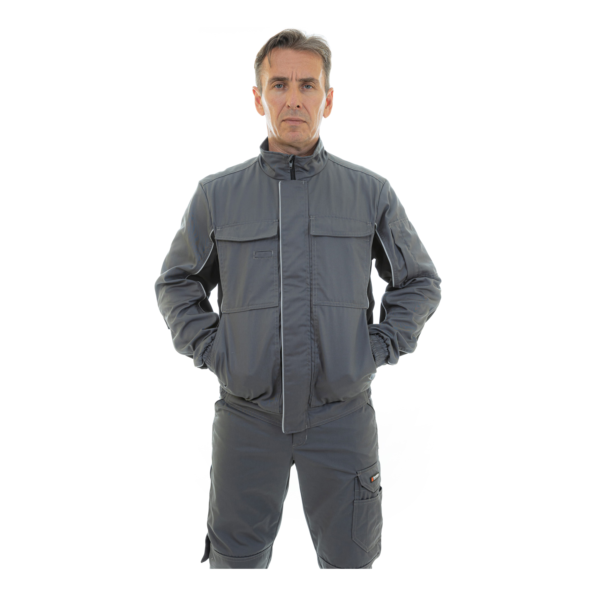 Куртка Brodeks KS201, серый/черный