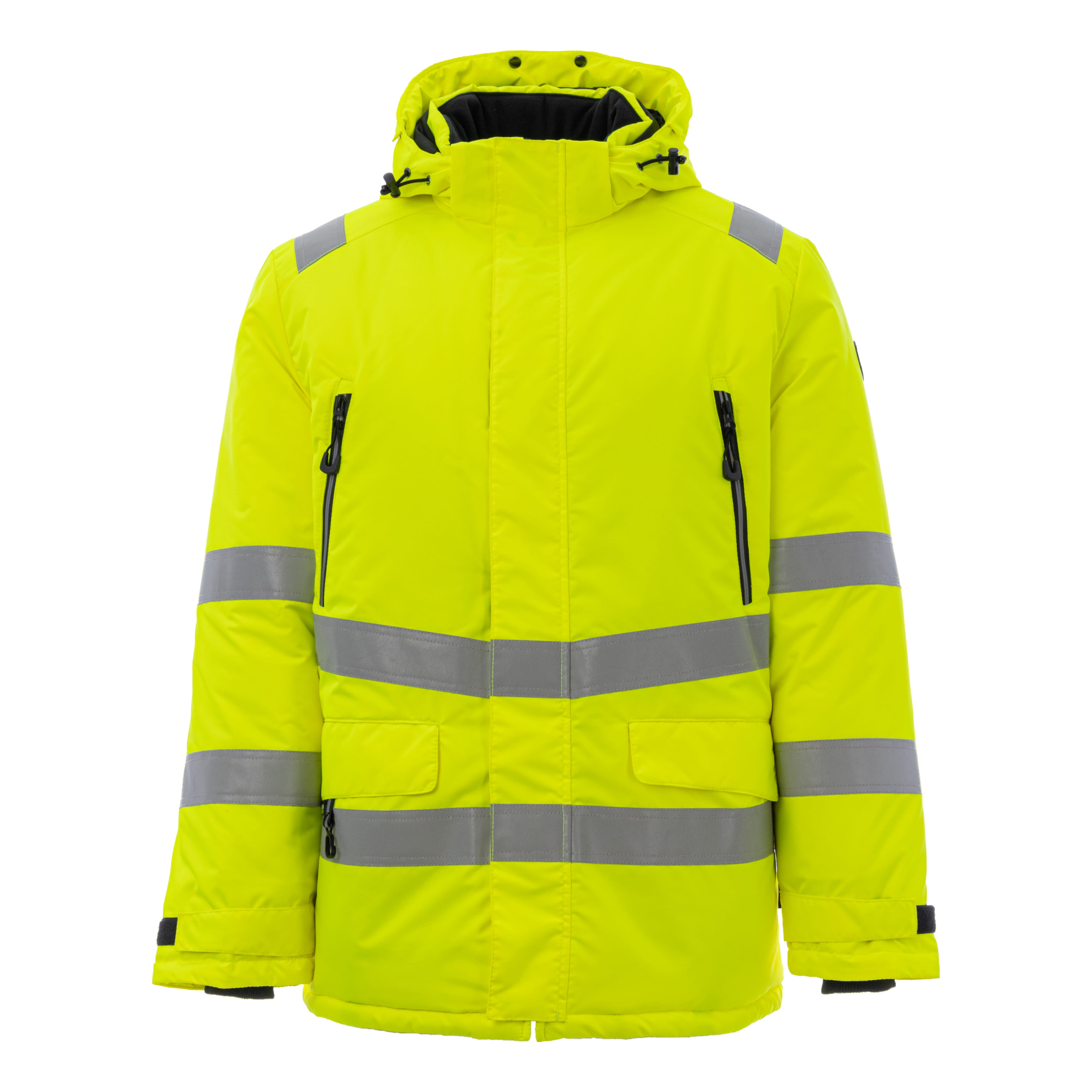 Зимняя сигнальная куртка-парка Brodeks KW220, желтый