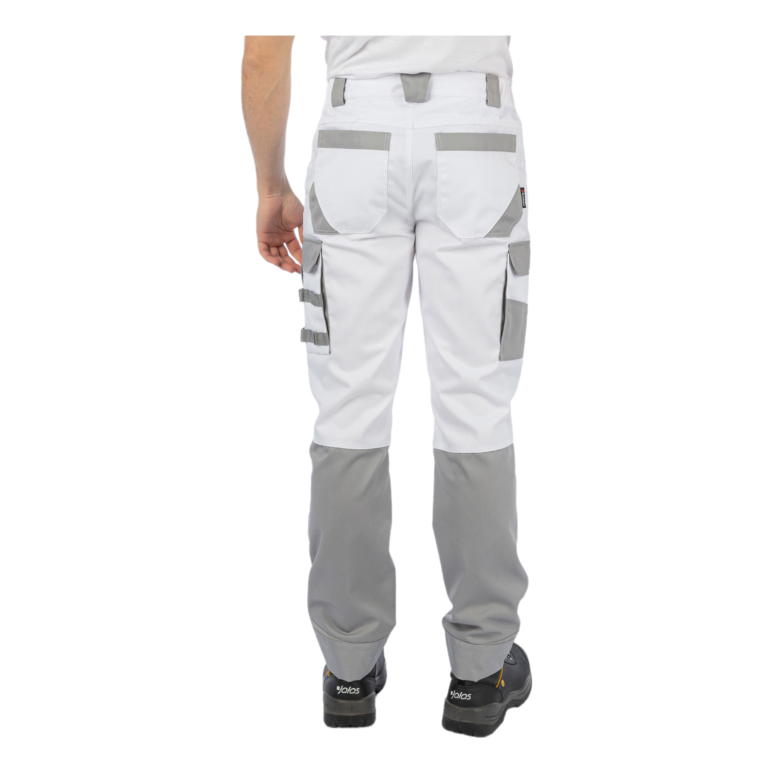 Брюки Brodeks KS302, белый/серый