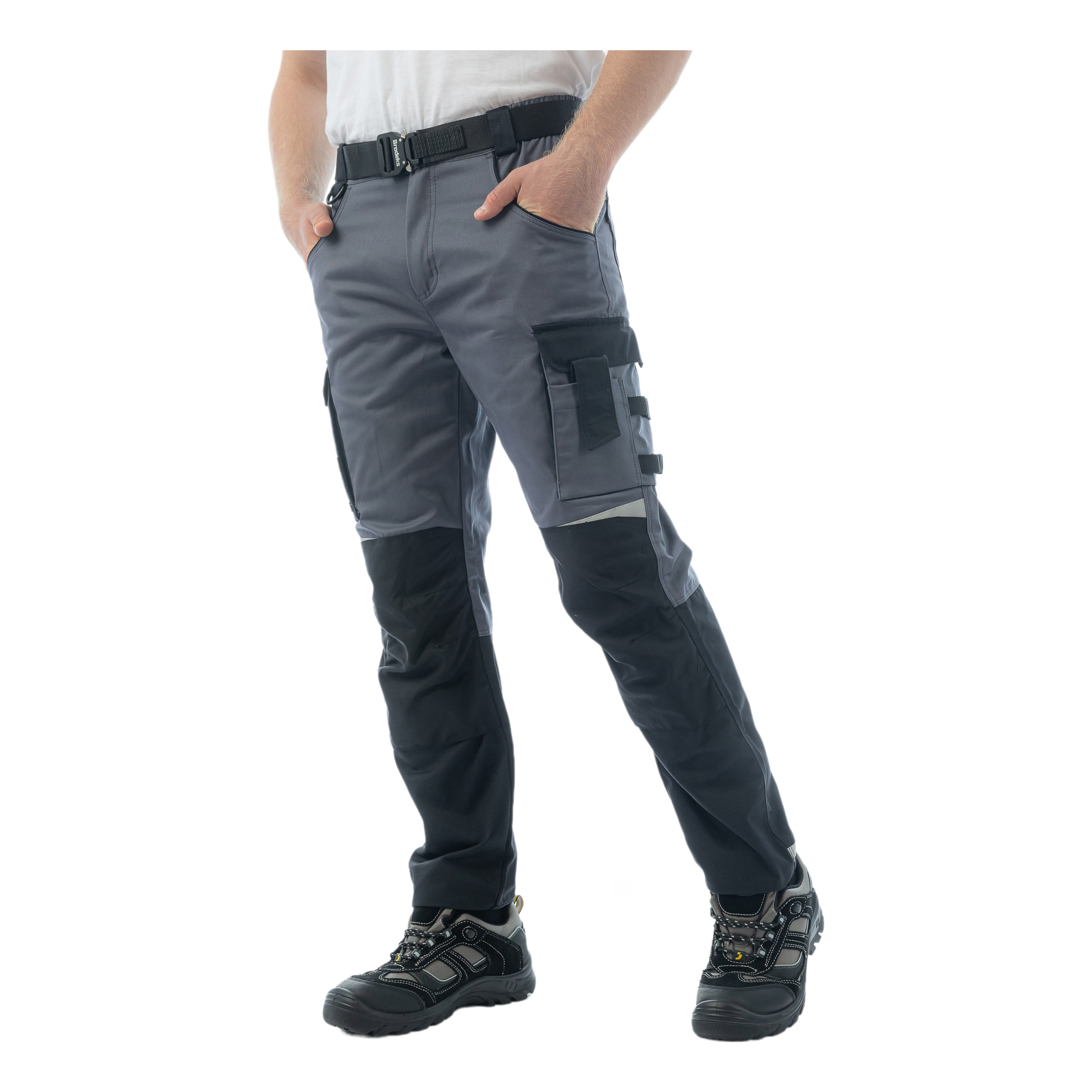 Брюки Brodeks KS302 -C, 100% хлопок, графит серый/черный