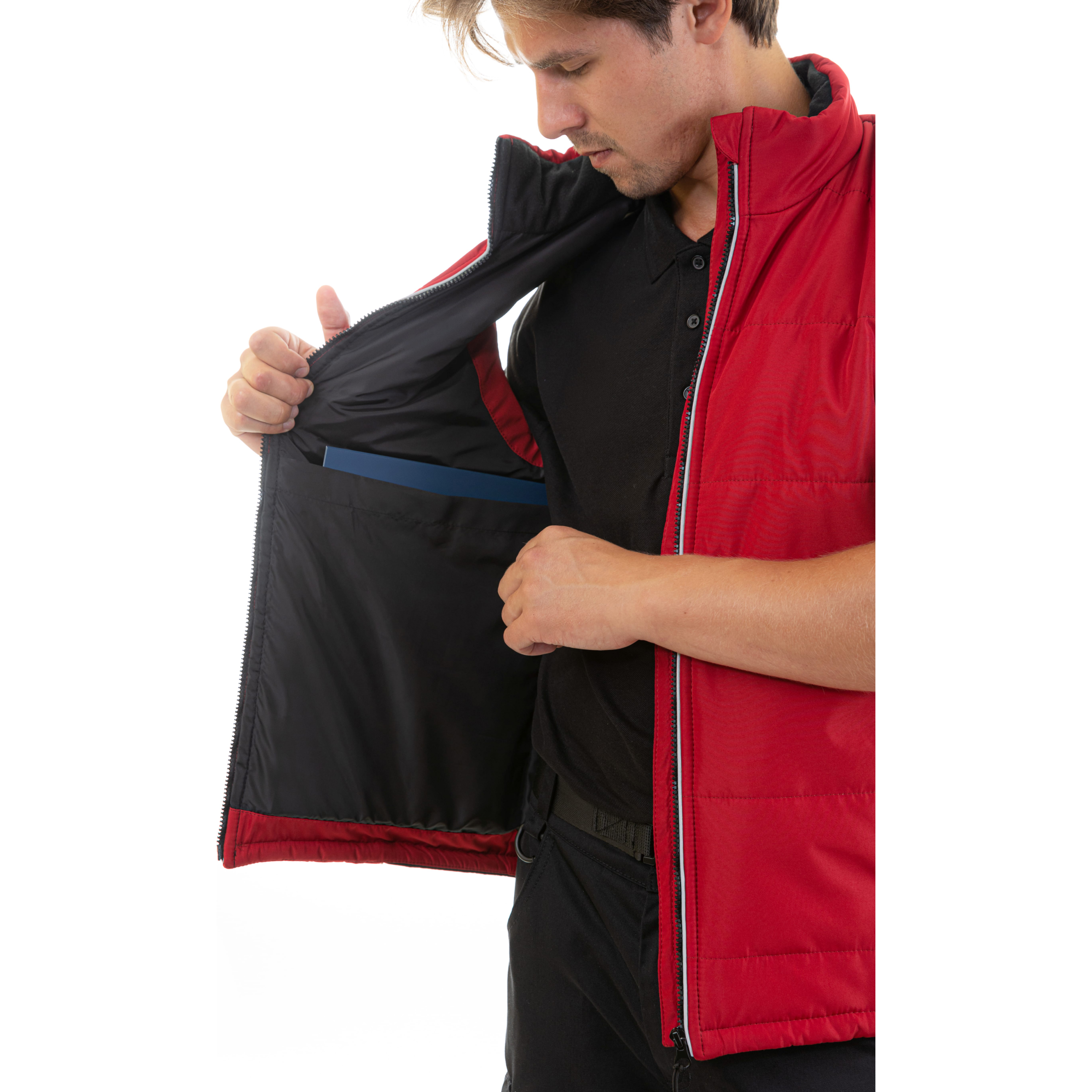 Жилет утепленный Brodeks KW101, красный