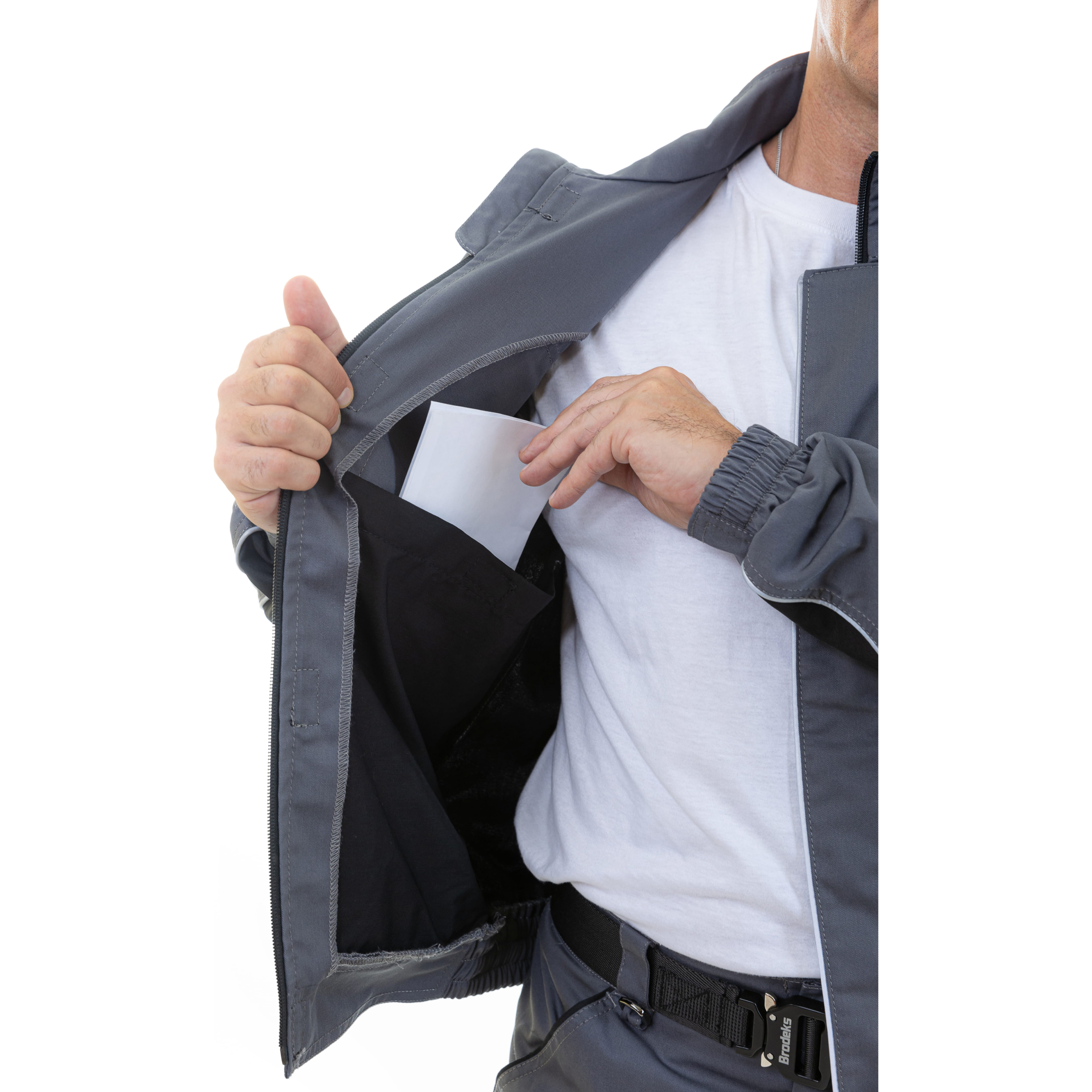 Куртка Brodeks KS201, серый/черный