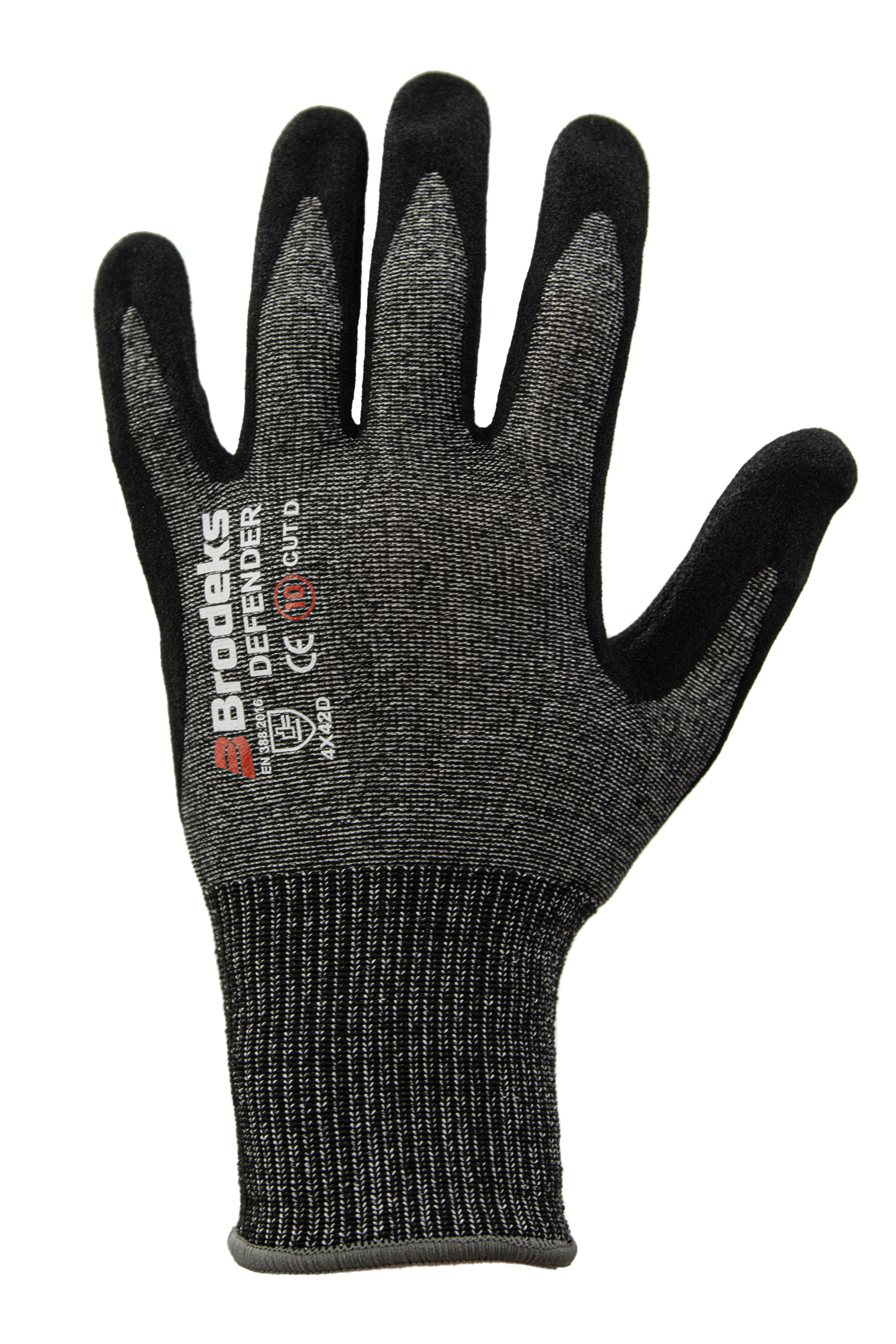 Перчатки рабочие Brodeks GC-21, серый/черный