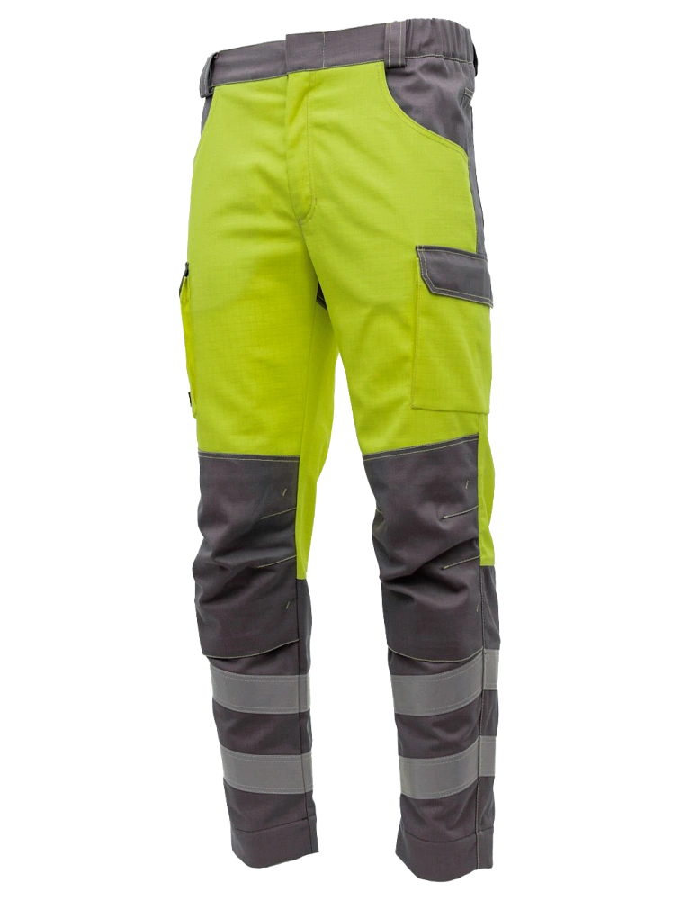 Мультизащитные брюки Brodeks MS38-61, желтый/серый 