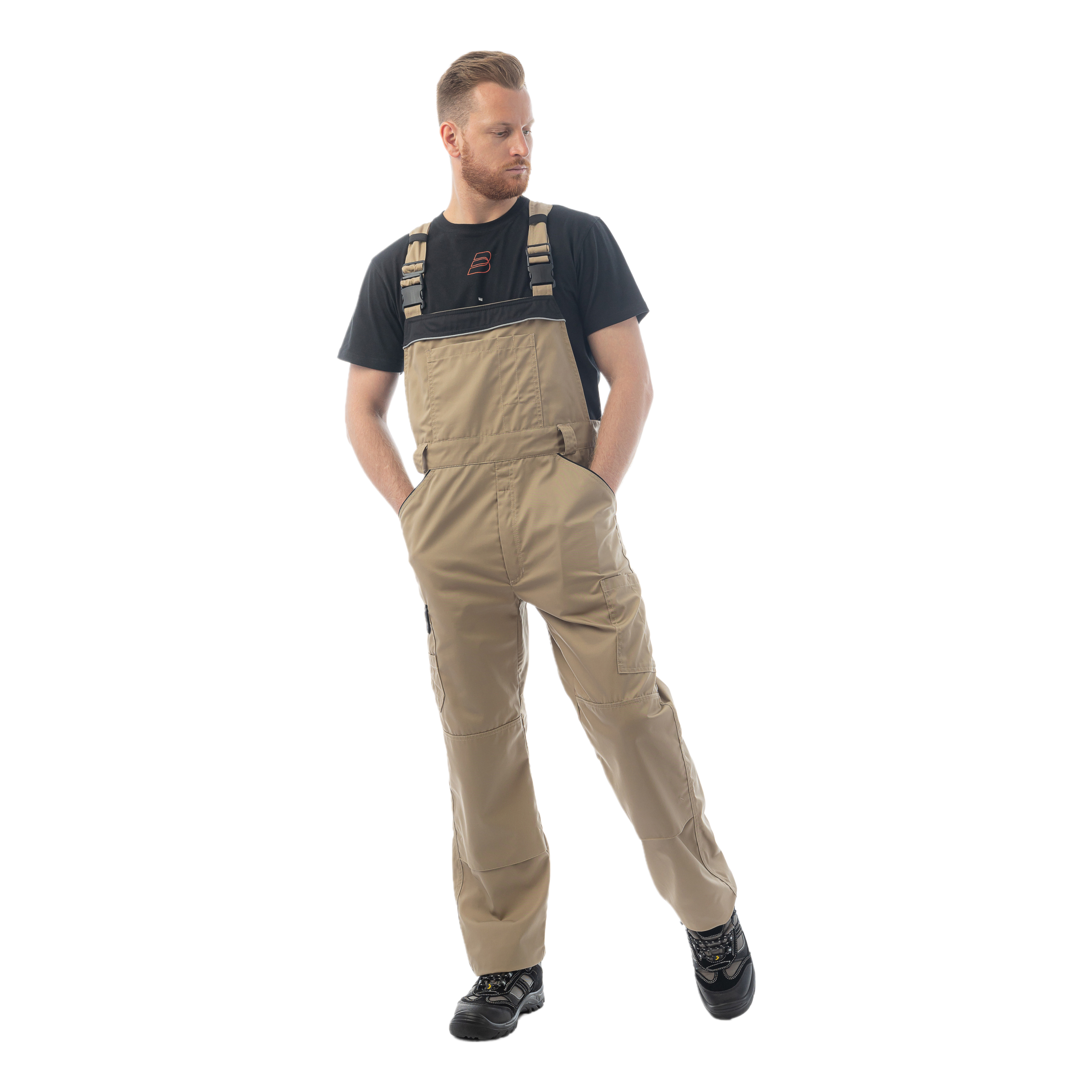 Полукомбинезон Brodeks KS401, бежевый/черный