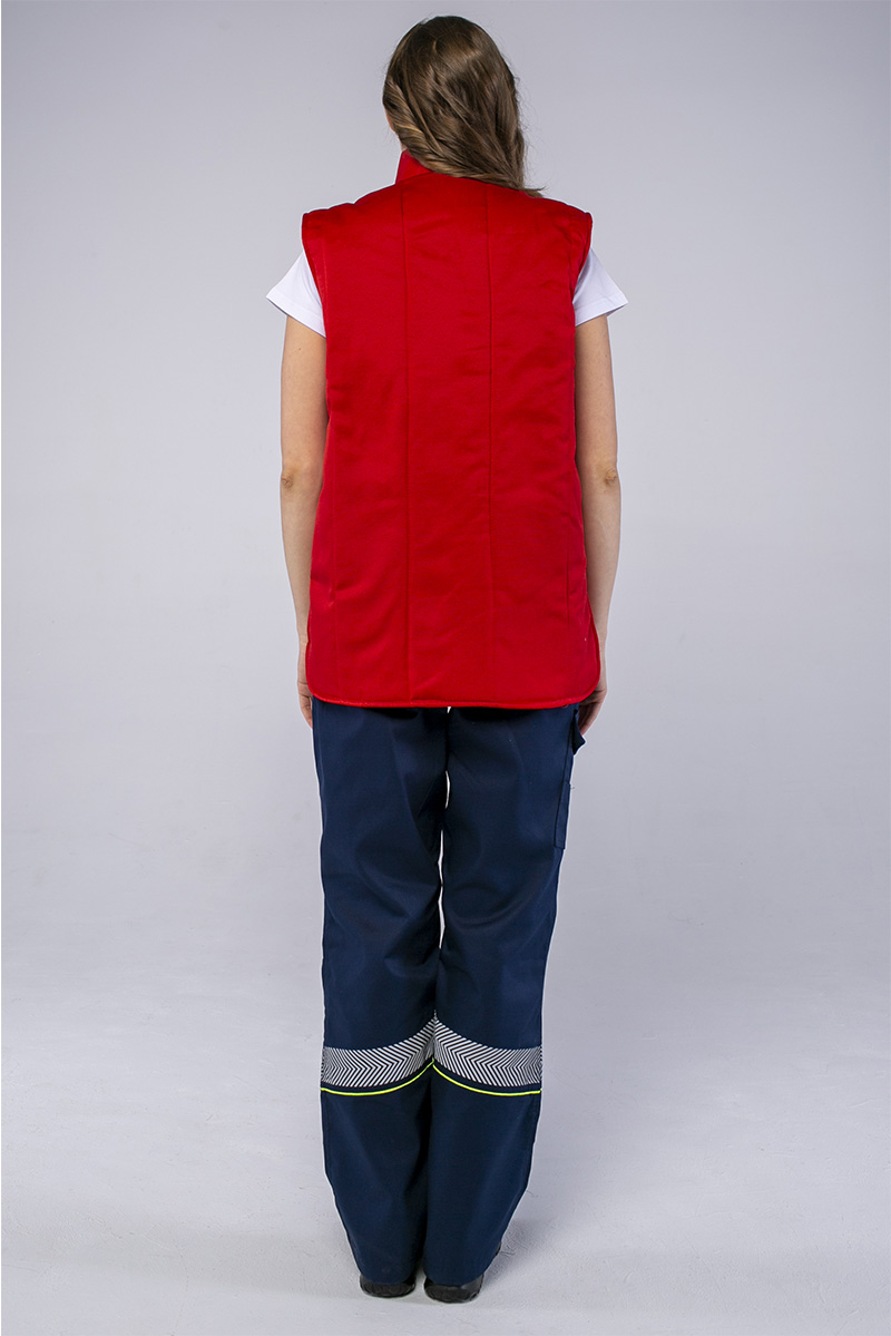 Жилет утепленный Универсальный (тк.Смесовая,210), красный