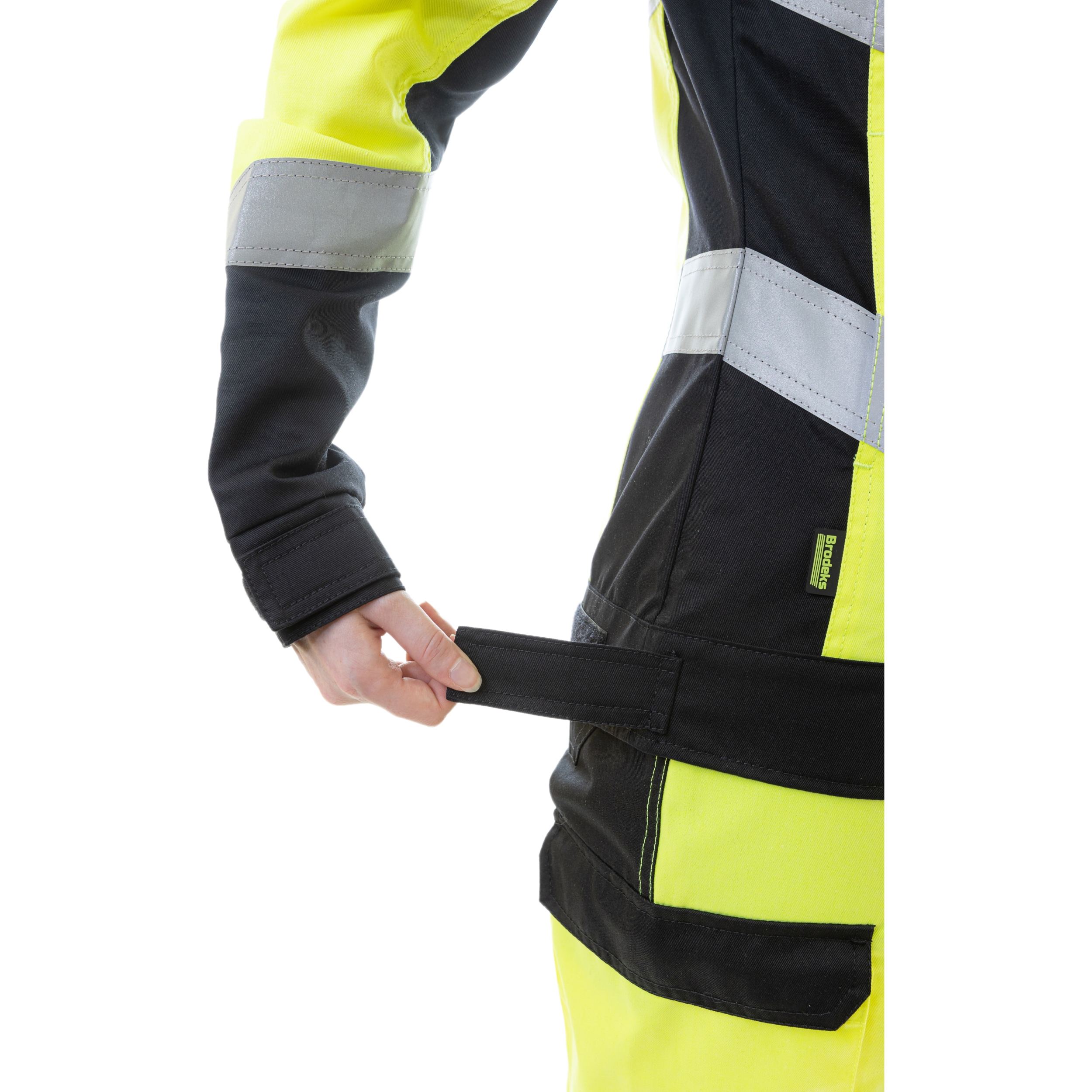 Женская сигнальная куртка Brodeks KS229, желтый/черный