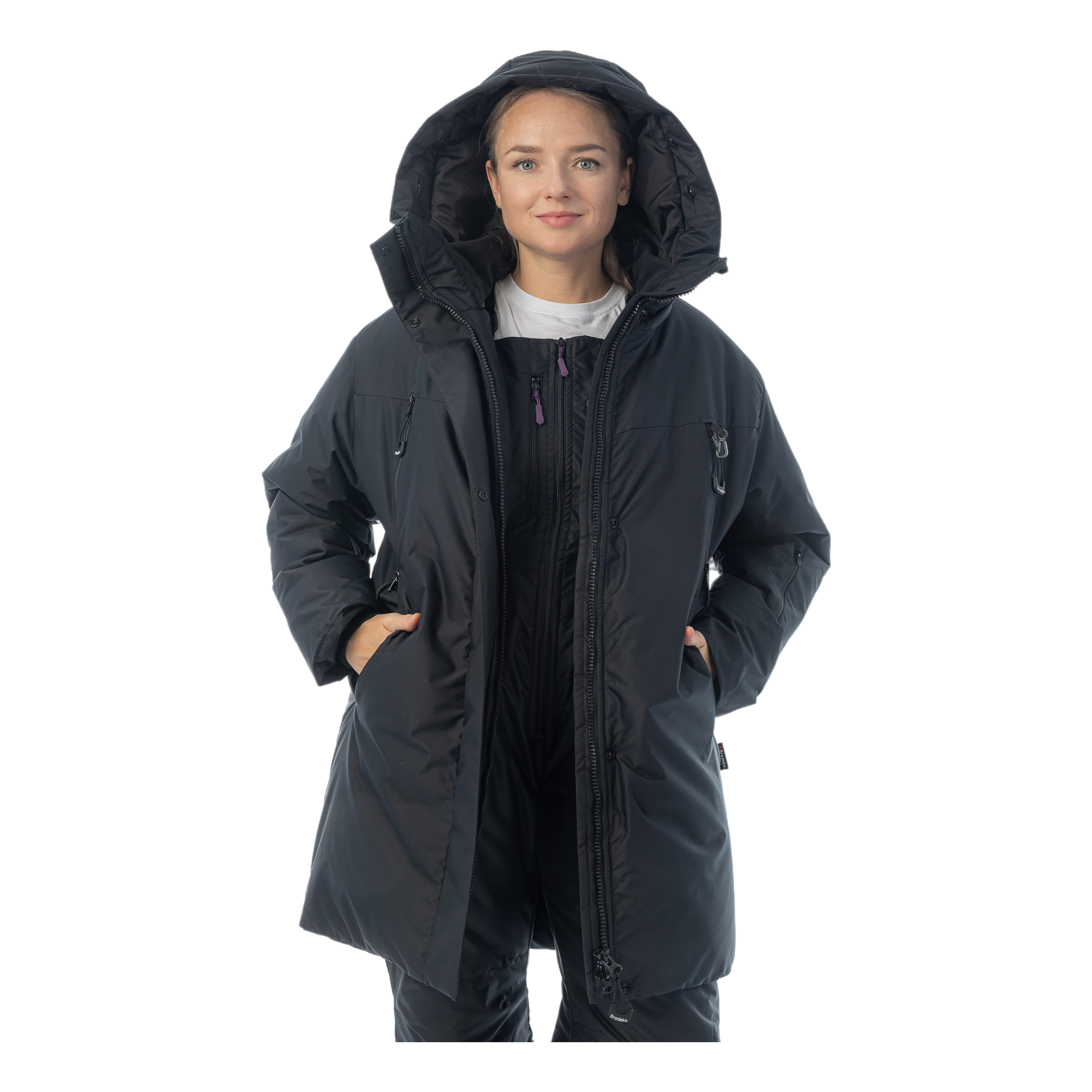 Зимняя женская куртка-парка Brodeks KW258, черный
