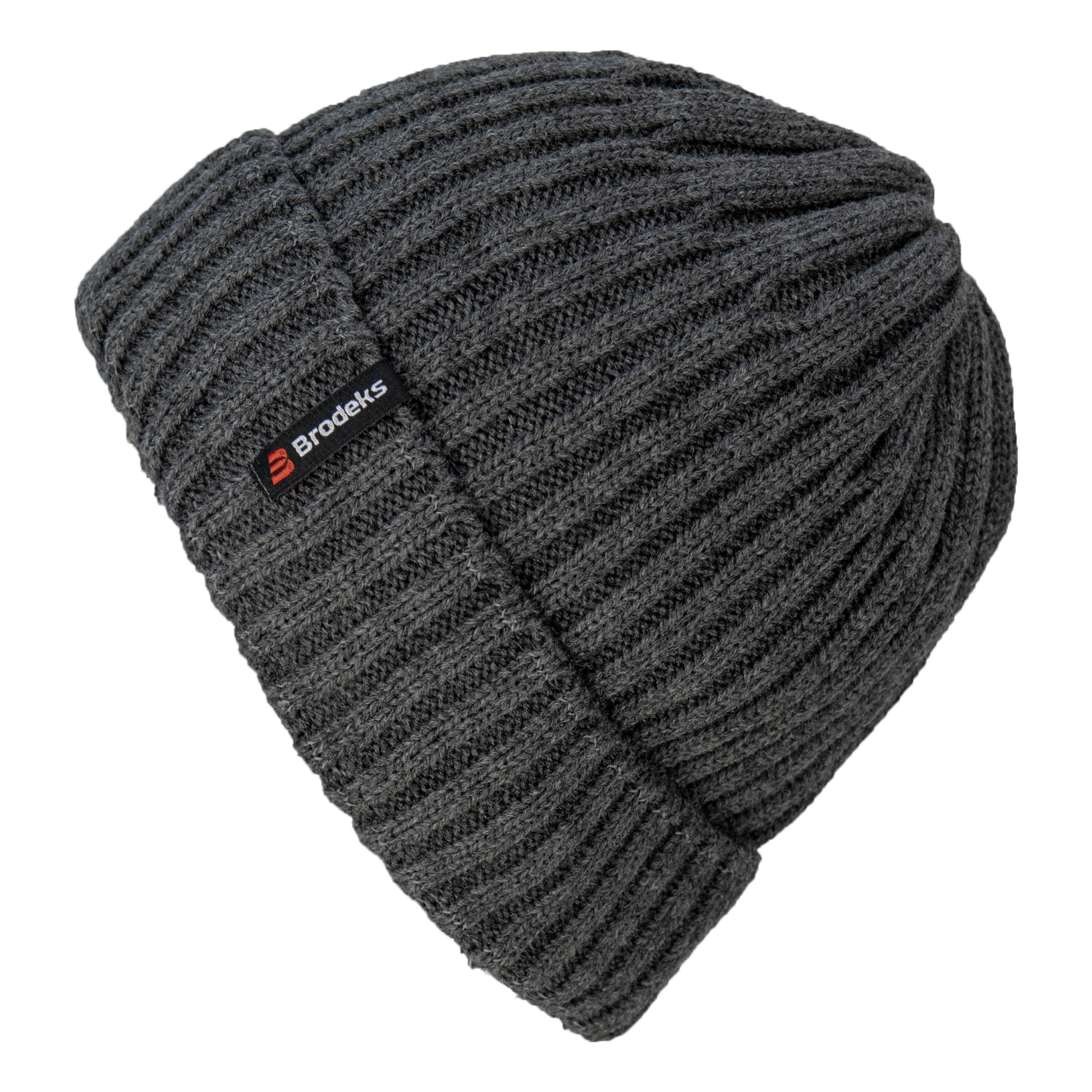 Шапка Brodeks fleece lining т.серый