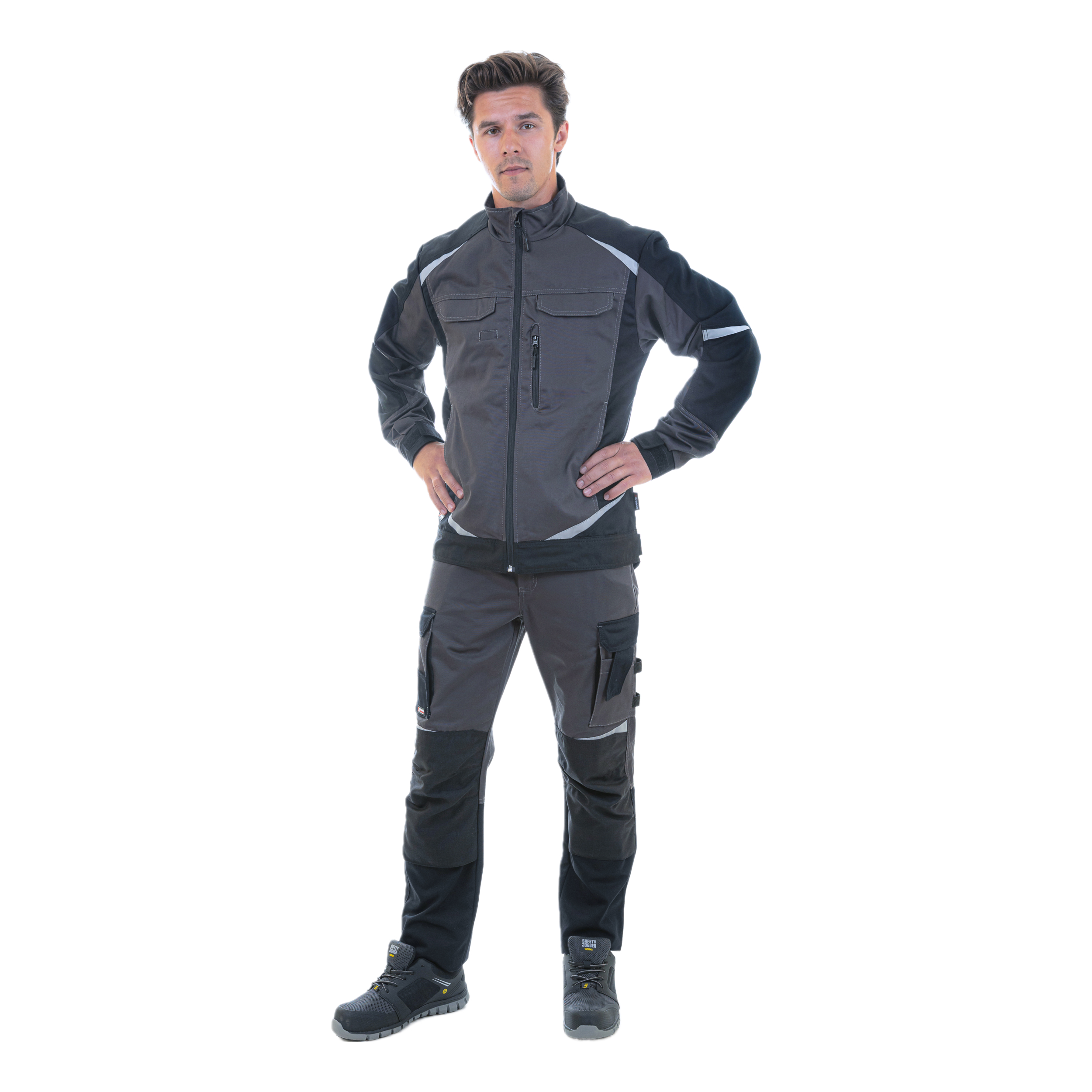 Куртка Brodeks KS202, серый/черный