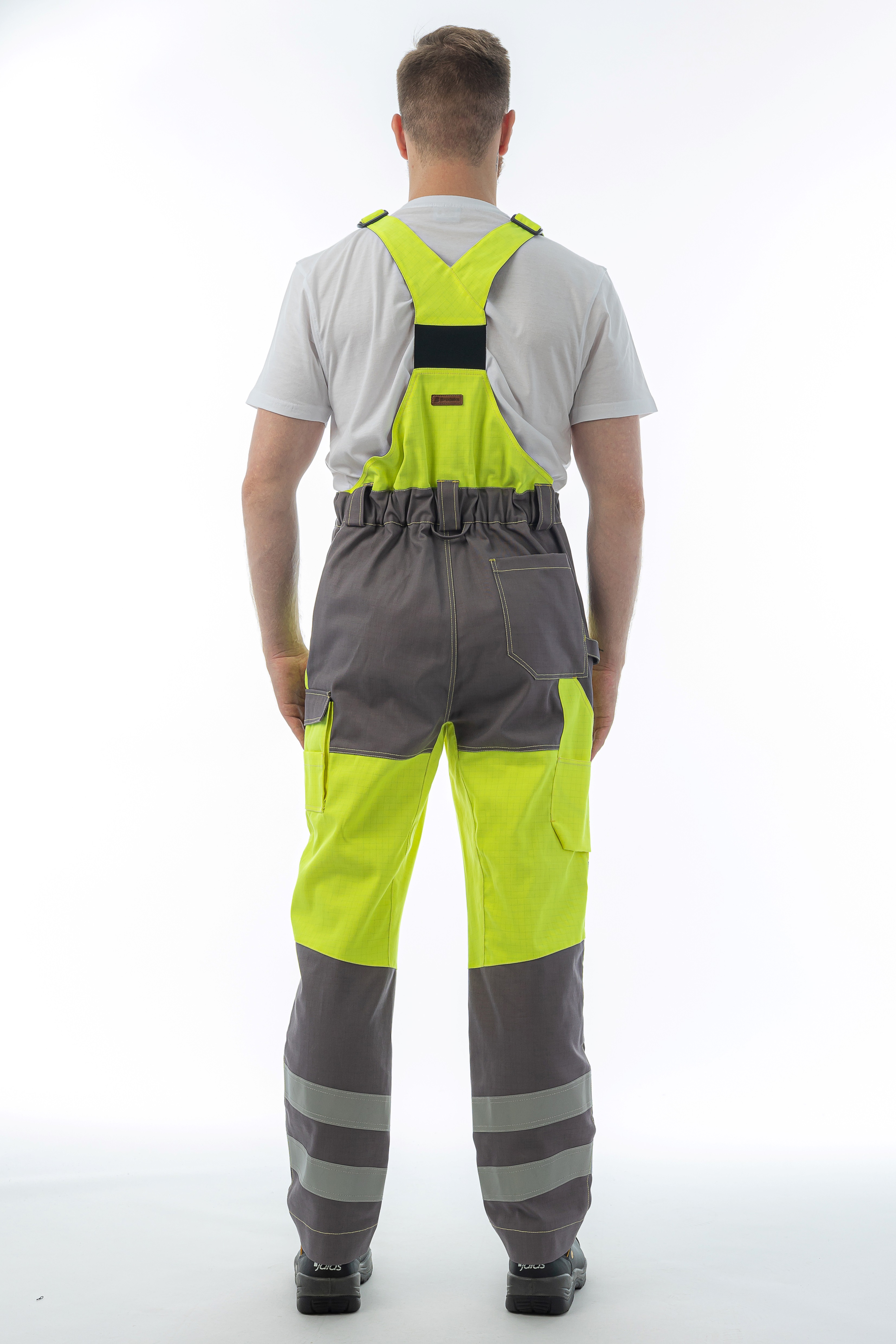 Мультизащитный полукомбинезон Brodeks MS48-61, желтый/серый