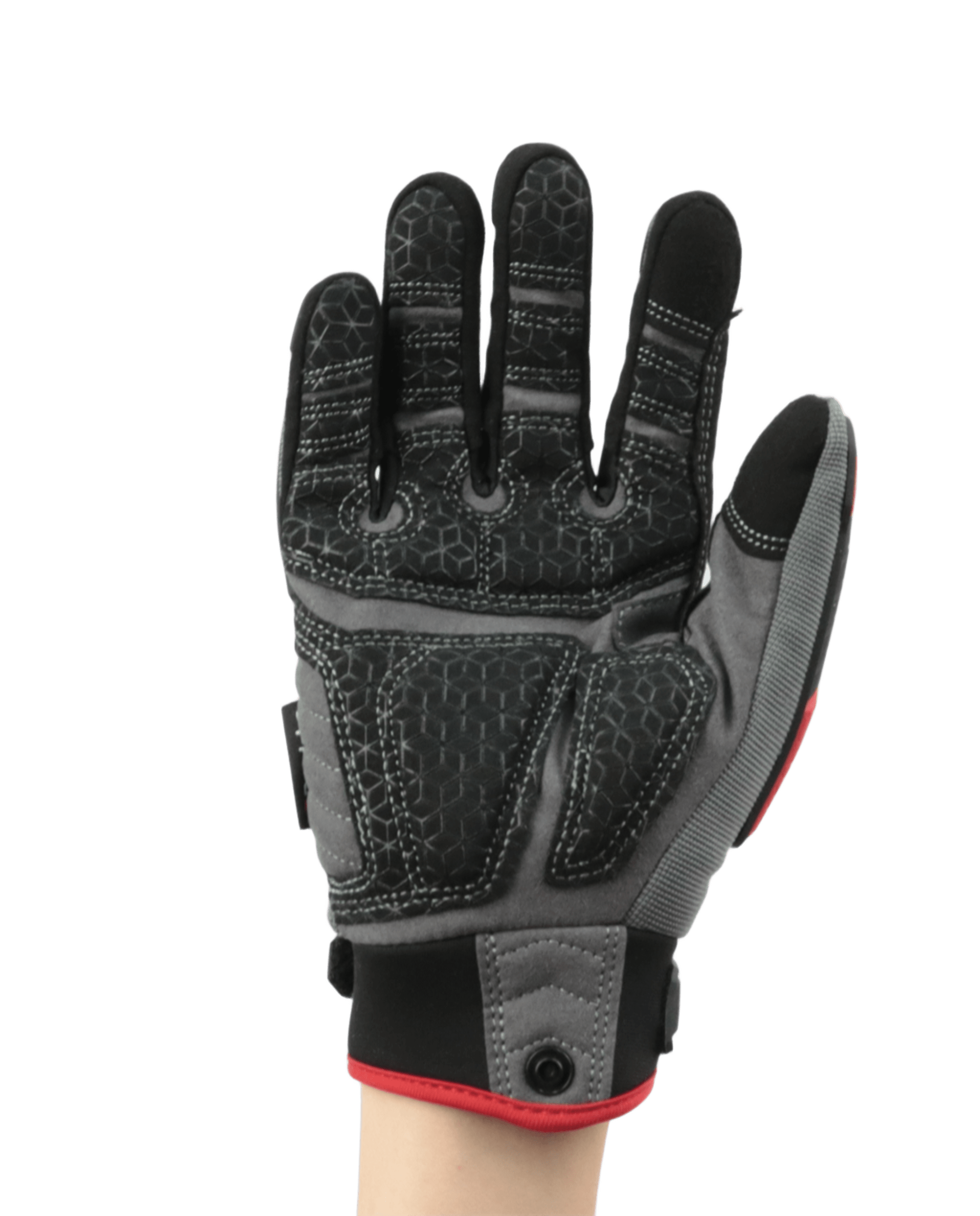 Перчатки рабочие Brodeks G-63i, серый/черный/красный