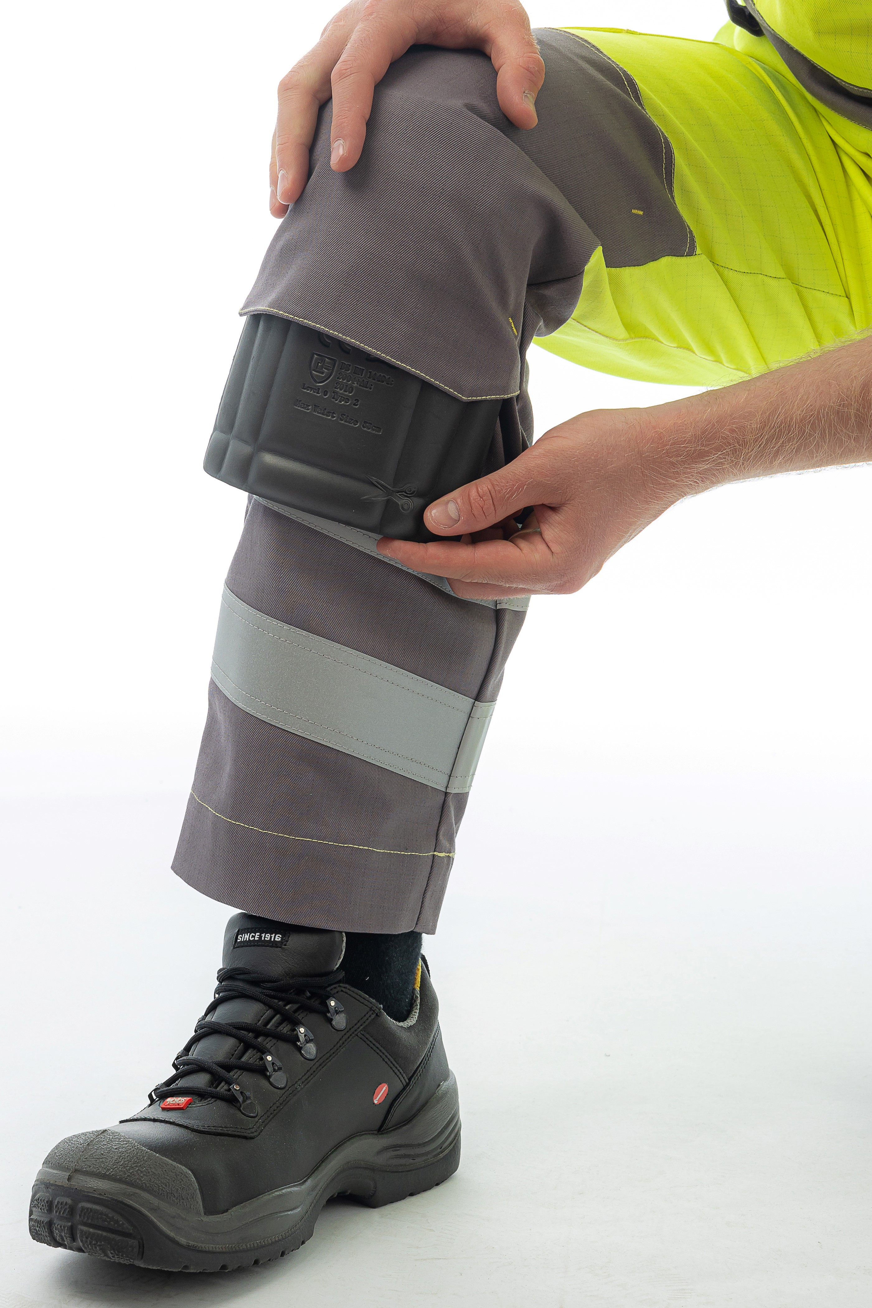 Мультизащитный полукомбинезон Brodeks MS48-61, желтый/серый