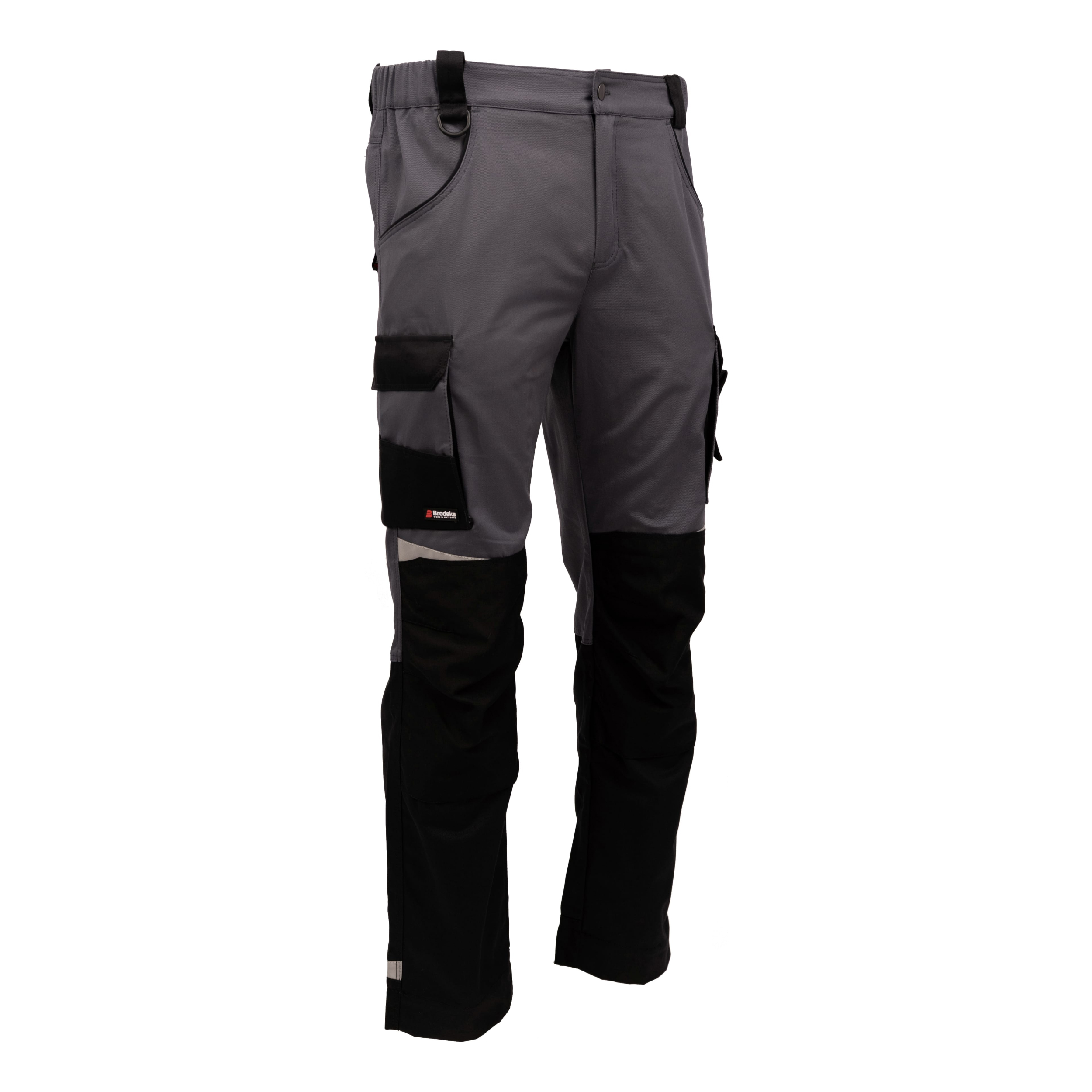 Брюки Brodeks KS302 -C, 100% хлопок, графит серый/черный