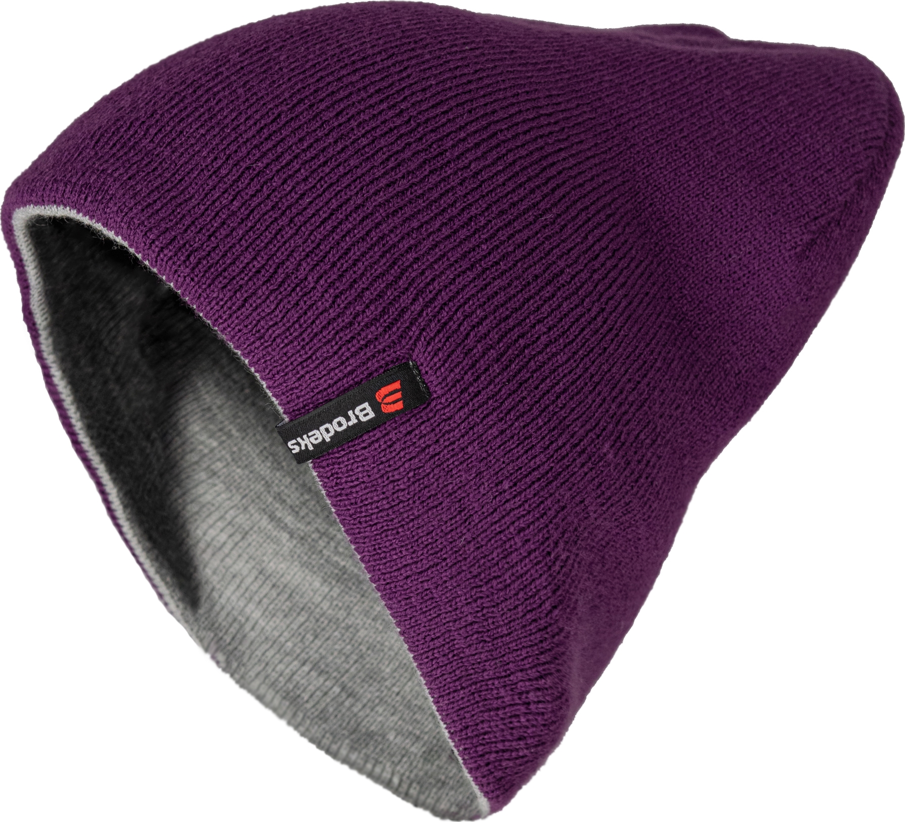 Шапка Brodeks bicolor фиолетовый-серый