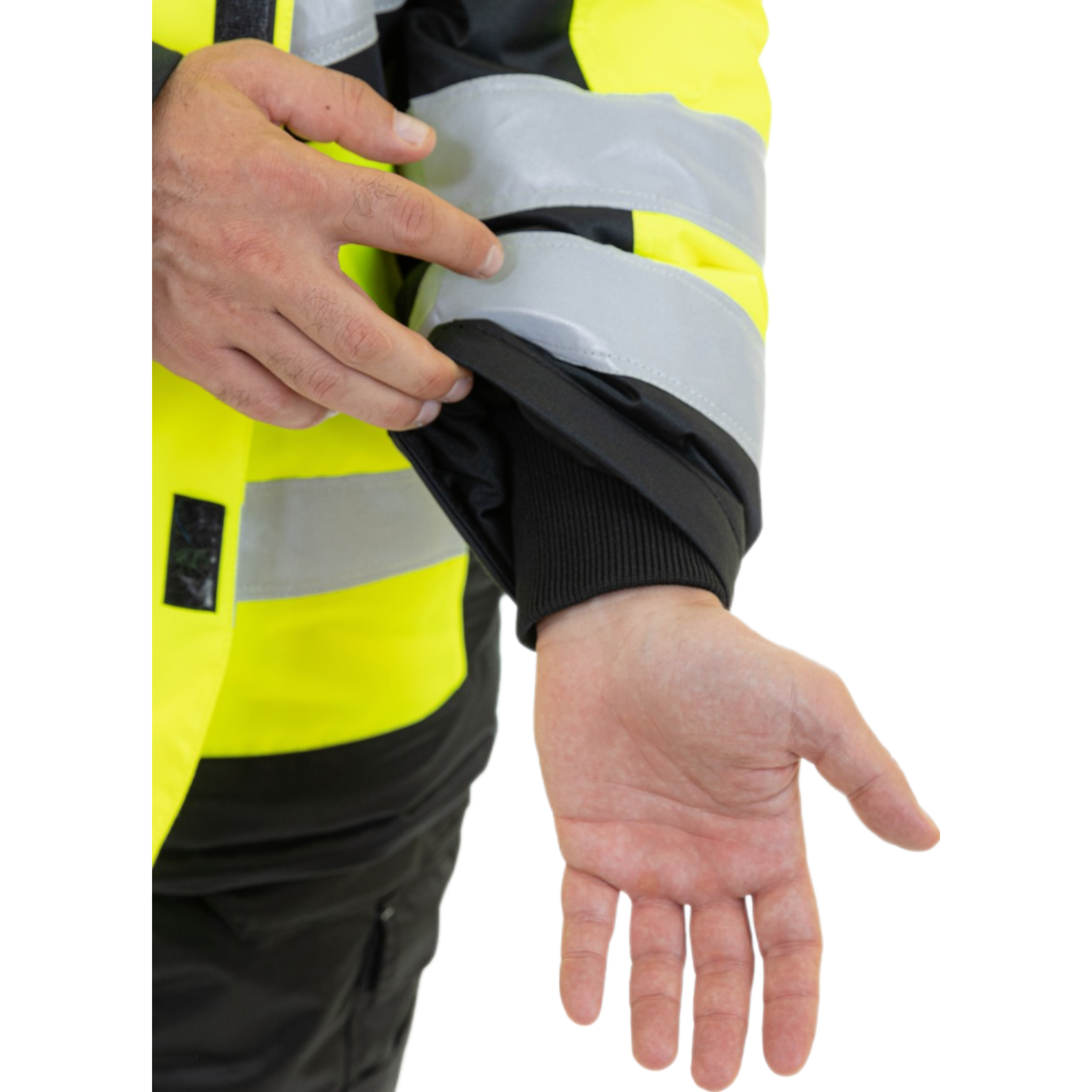 Зимняя сигнальная куртка Brodeks KW216, желтый/черный