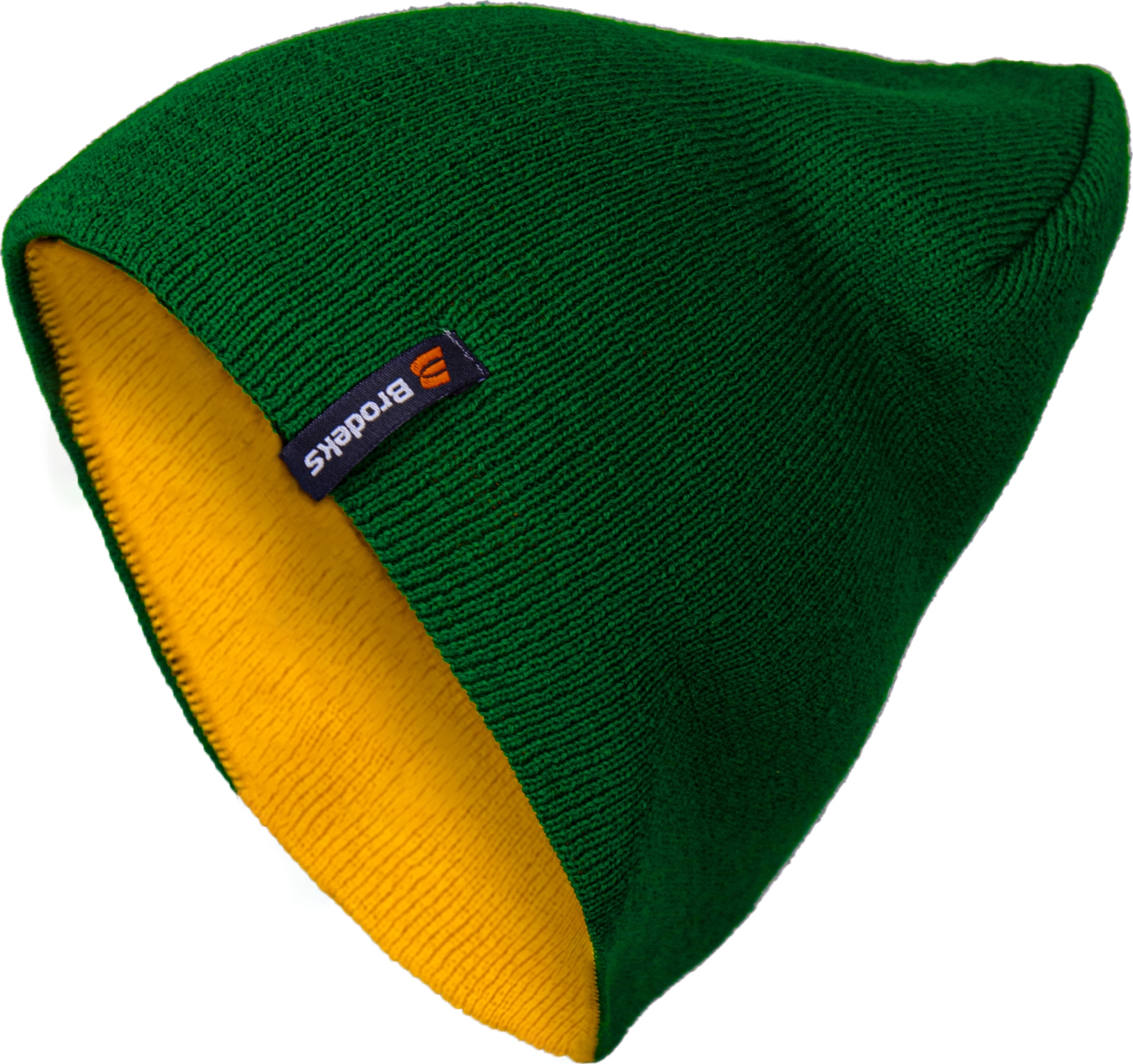 Шапка Brodeks bicolor зеленый-желтый