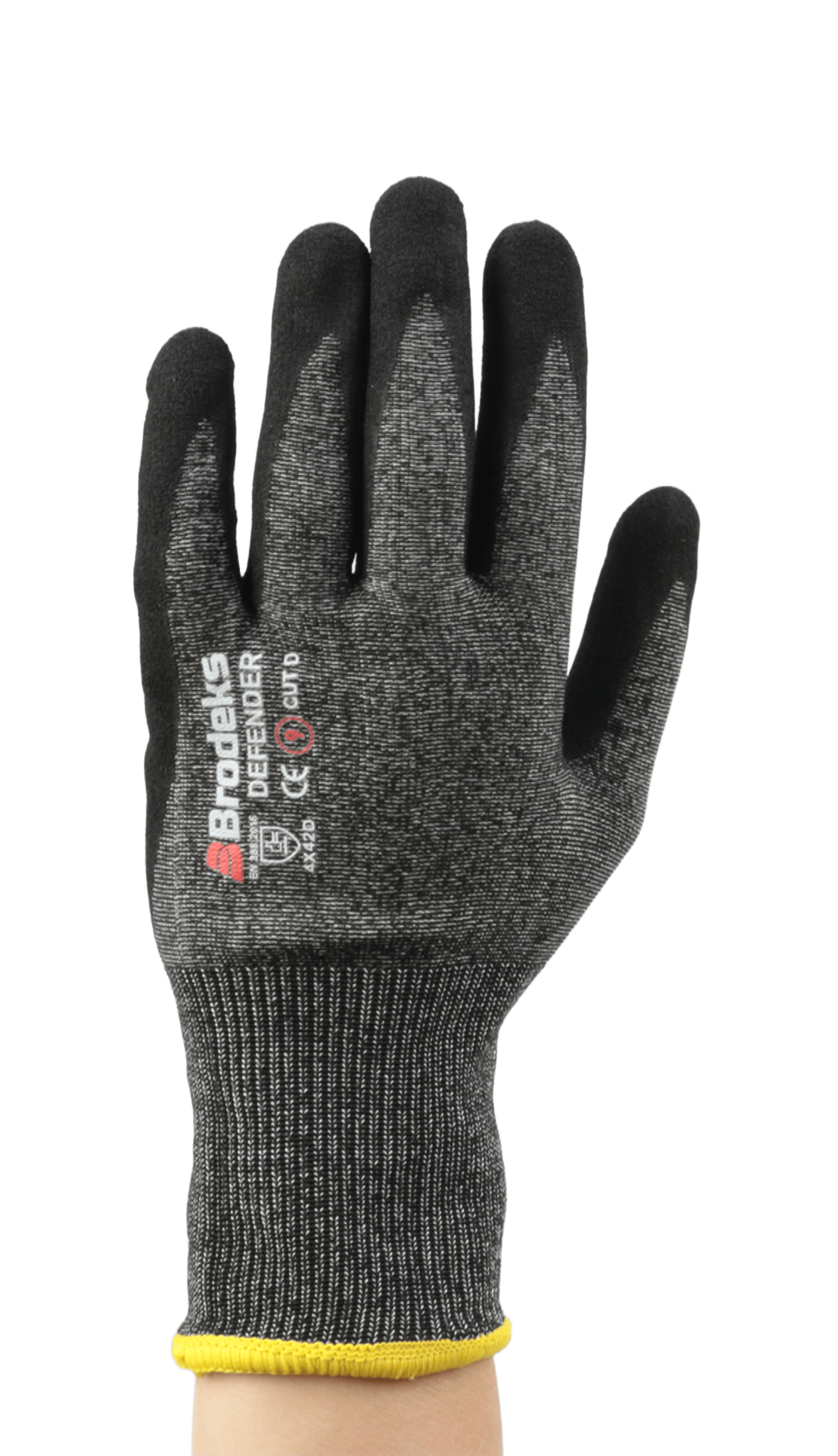 Перчатки рабочие Brodeks GC-21, серый/черный