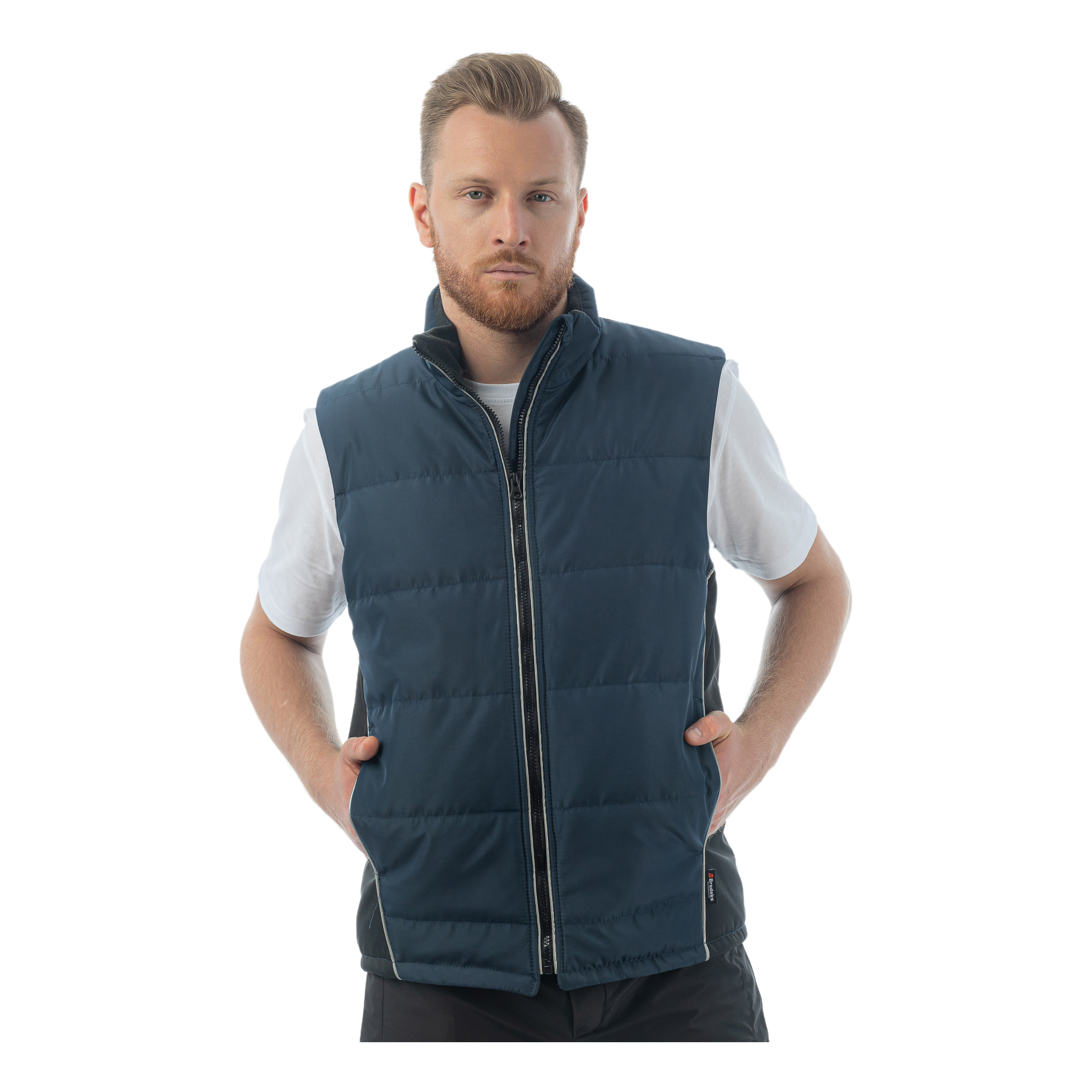 Жилет утепленный Brodeks KW101, синий/черный