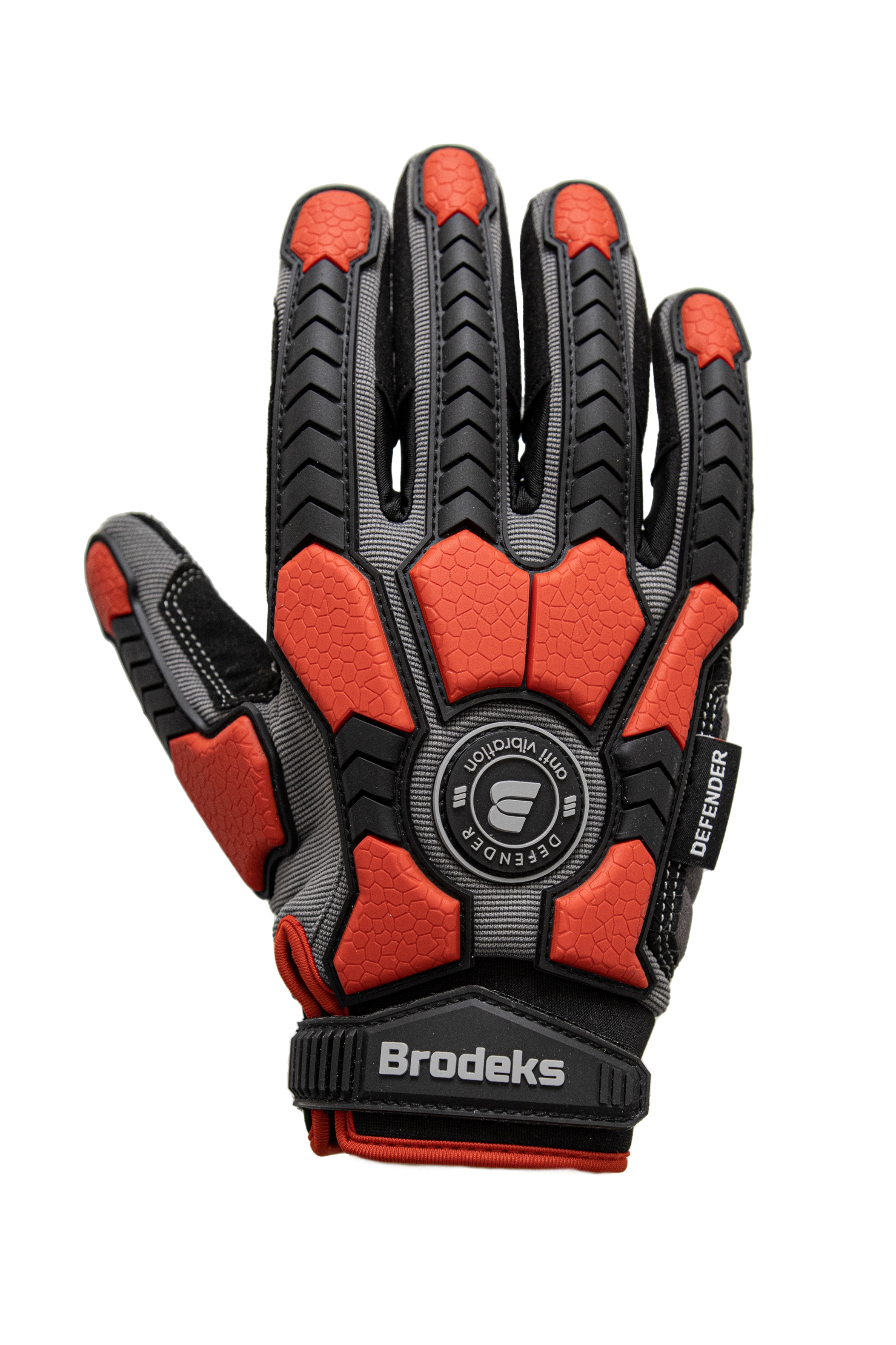 Перчатки рабочие Brodeks G-63i, серый/черный/красный