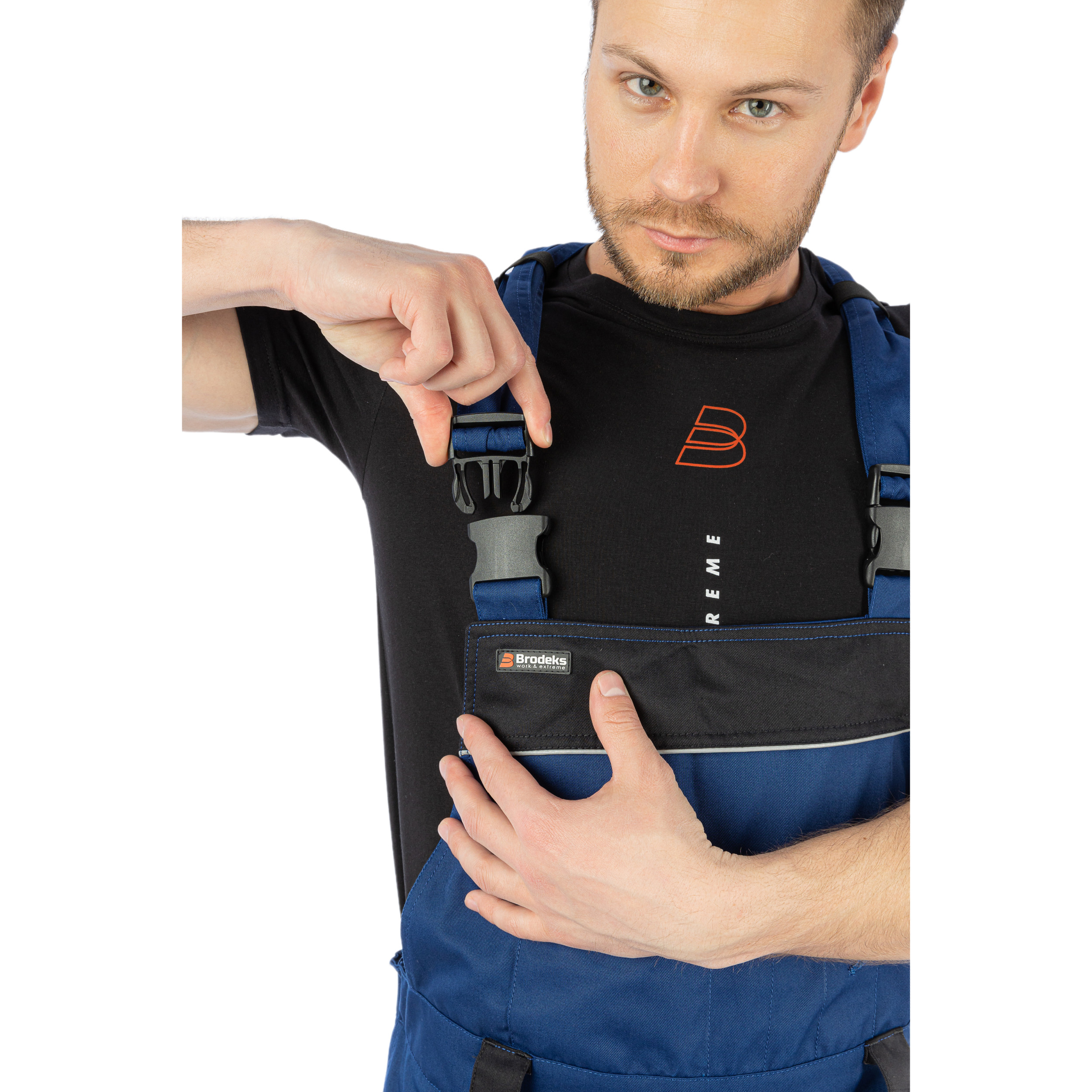 Полукомбинезон Brodeks KS402, синий/черный