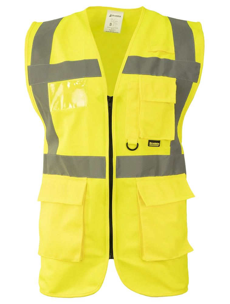 Сигнальный жилет Brodeks KM122, желтый
