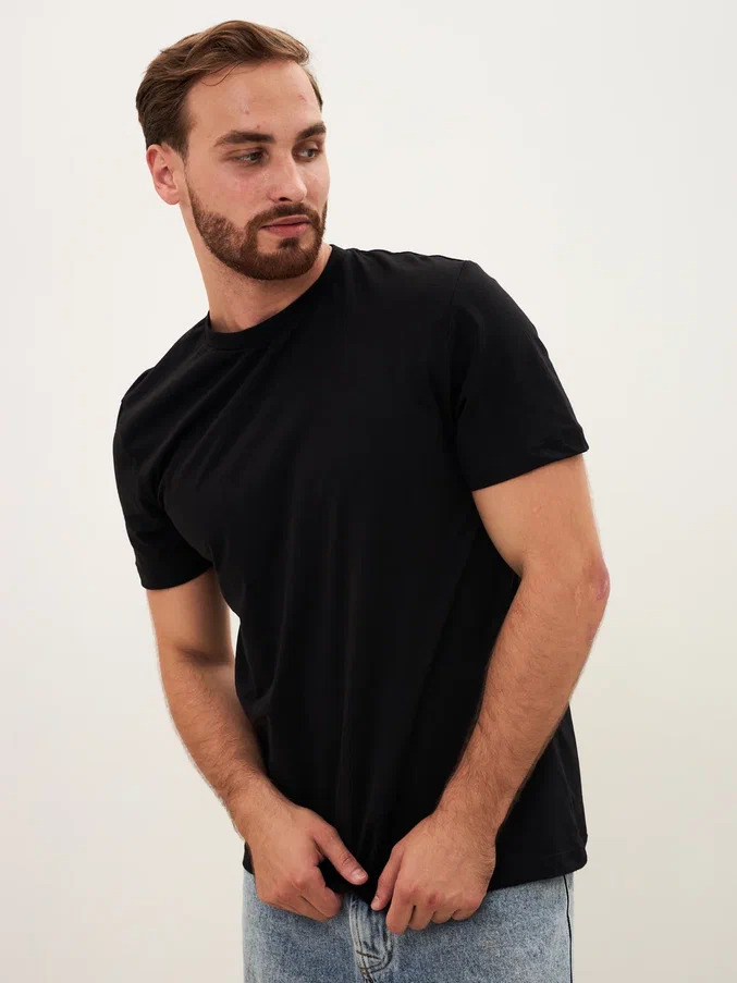 Футболка (тк.Трикотаж,160), черный