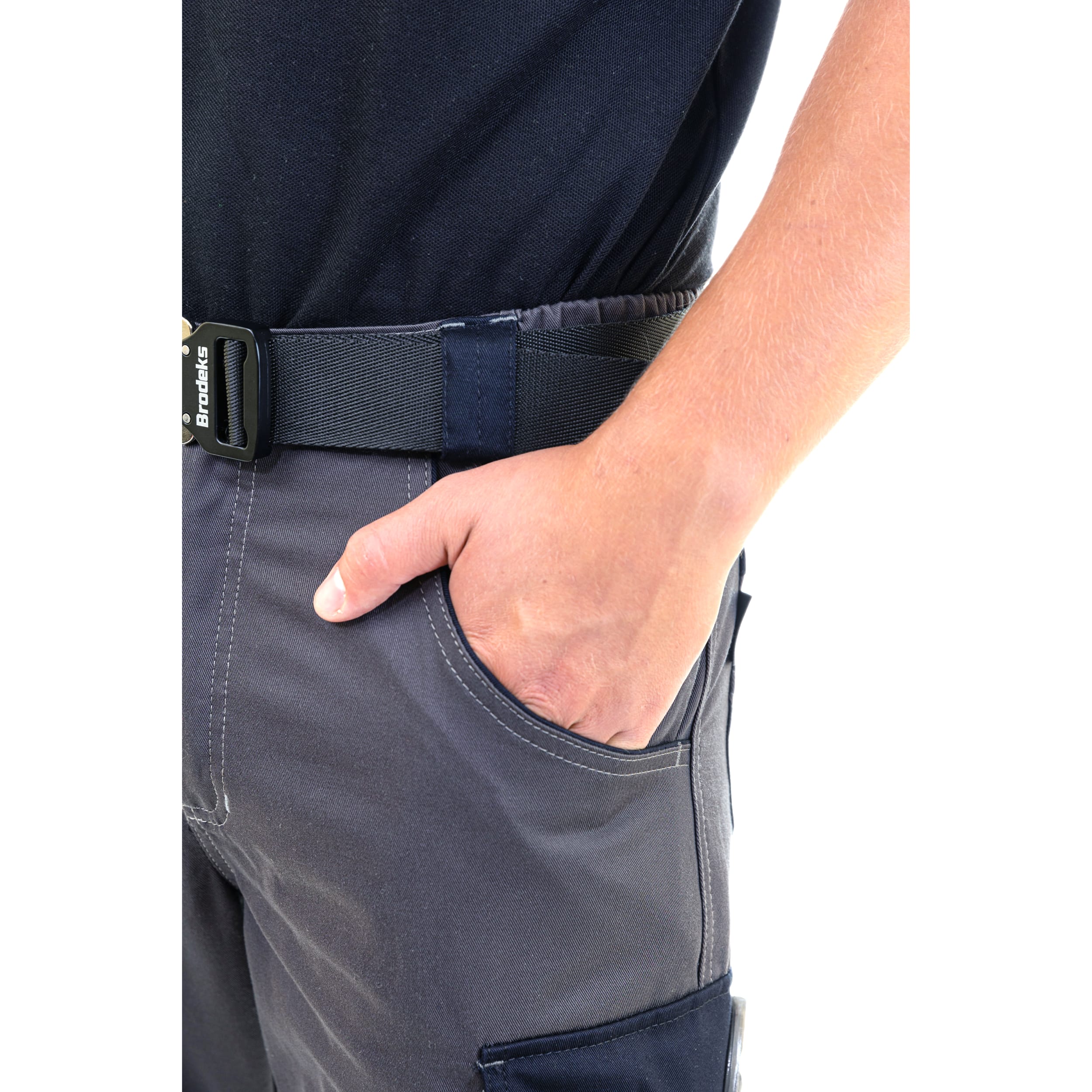 Брюки Brodeks KS302, серый/черный