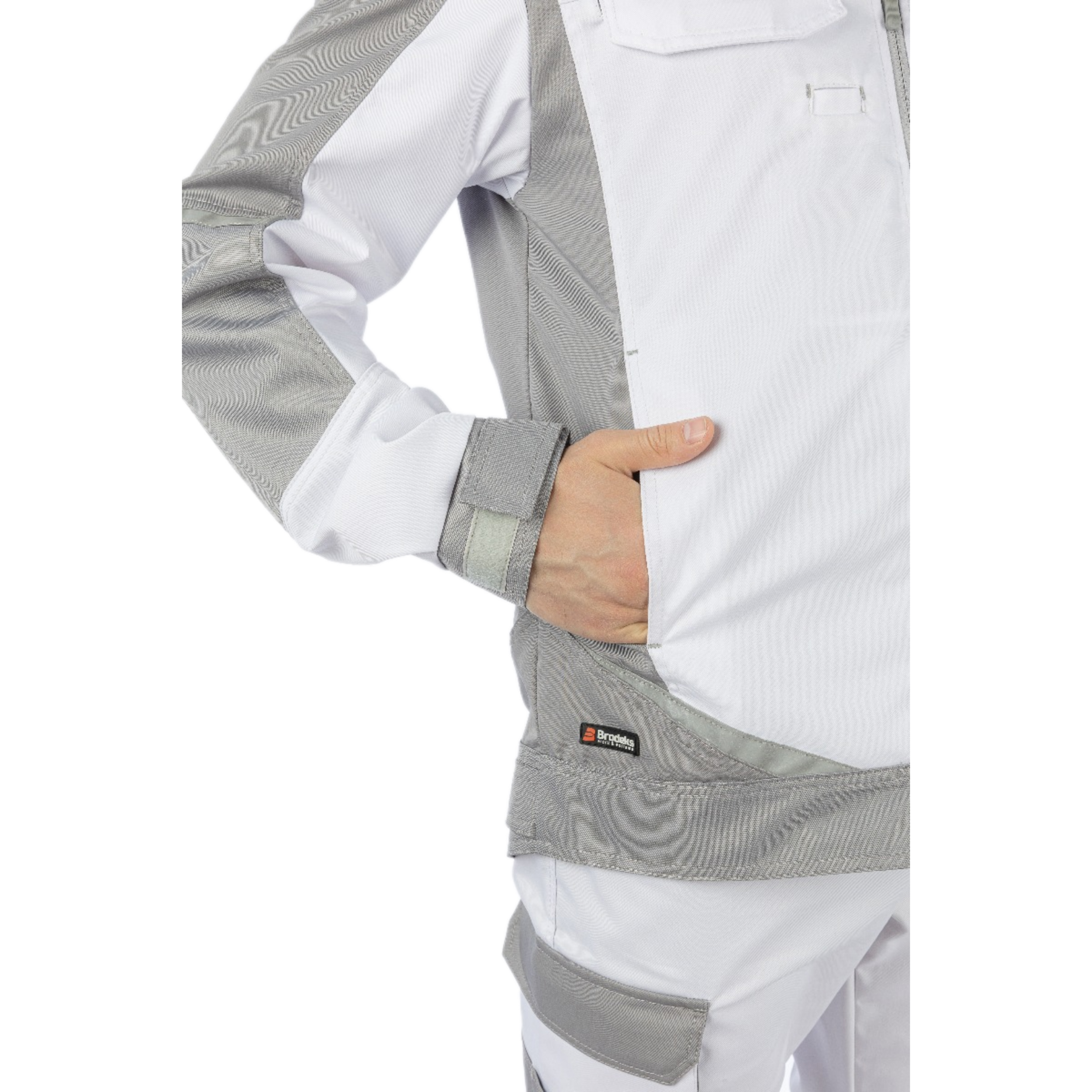 Куртка Brodeks KS202, белый/серый