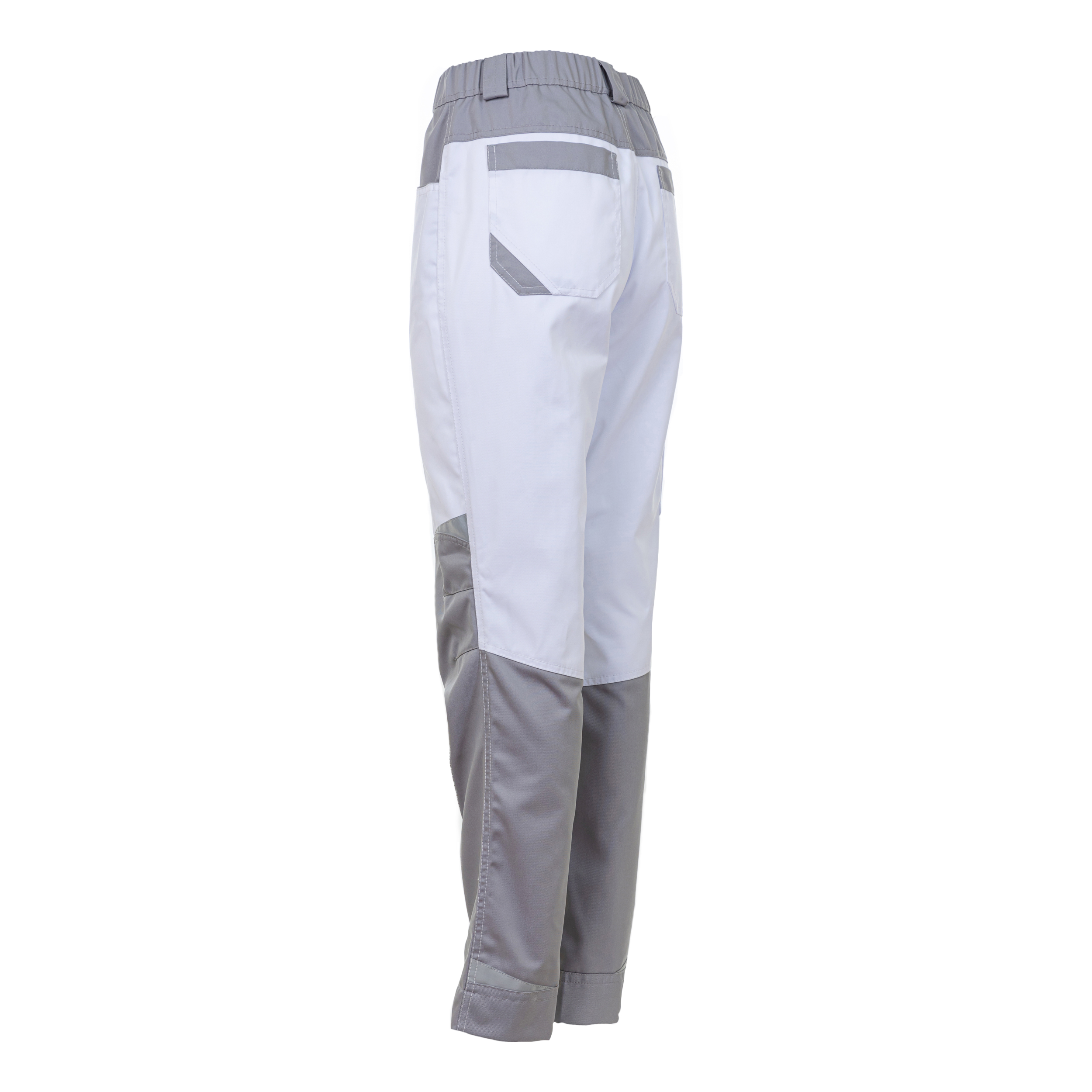 Женские рабочие брюки Brodeks KS328, белый/серый