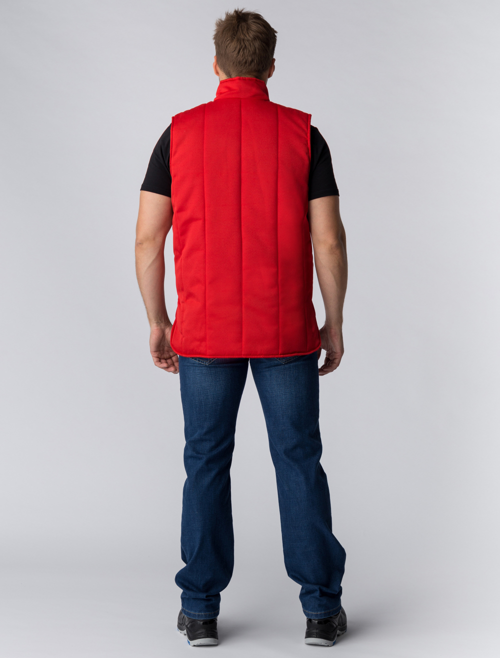 Жилет утепленный Универсальный (тк.Смесовая,210), красный