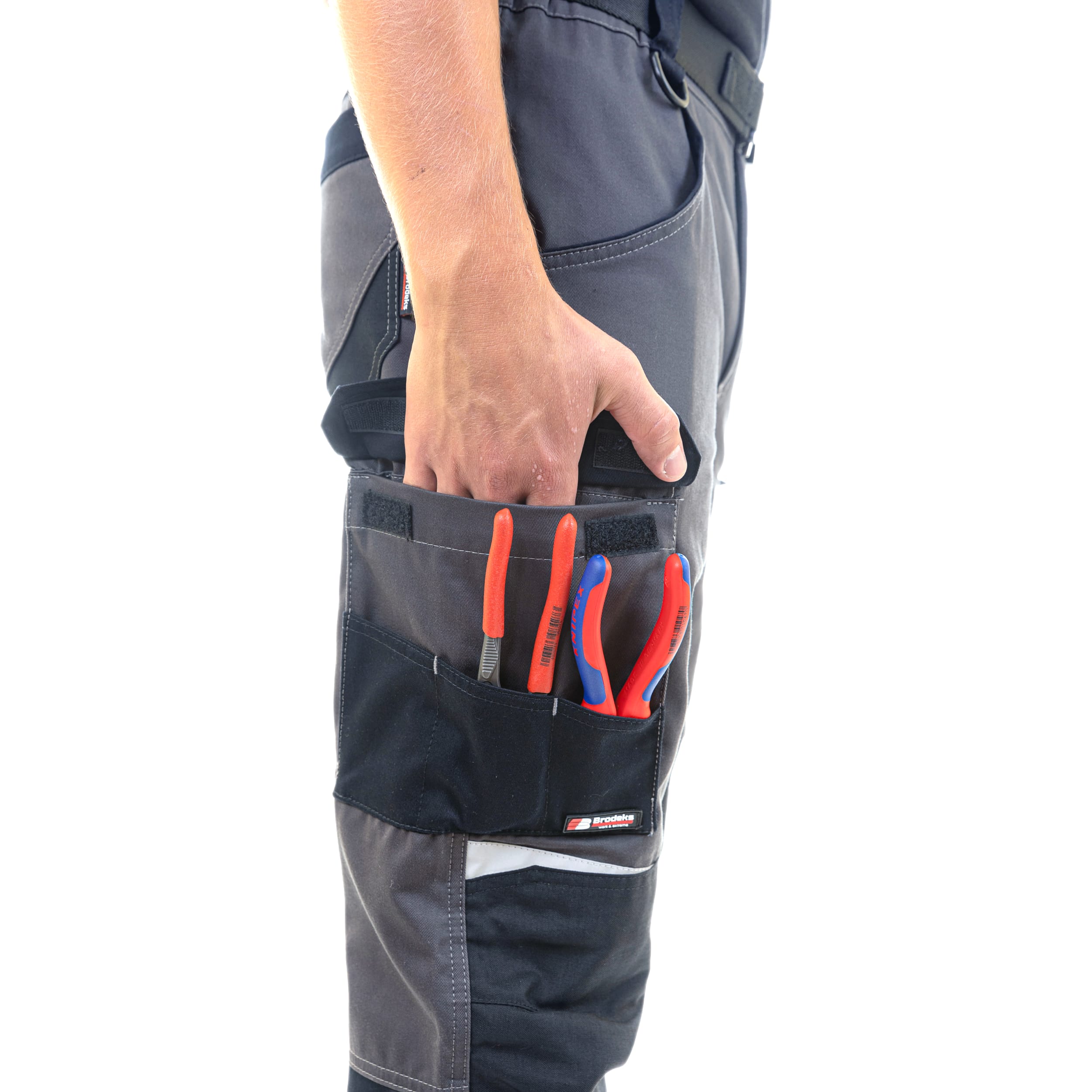 Брюки Brodeks KS302, серый/черный