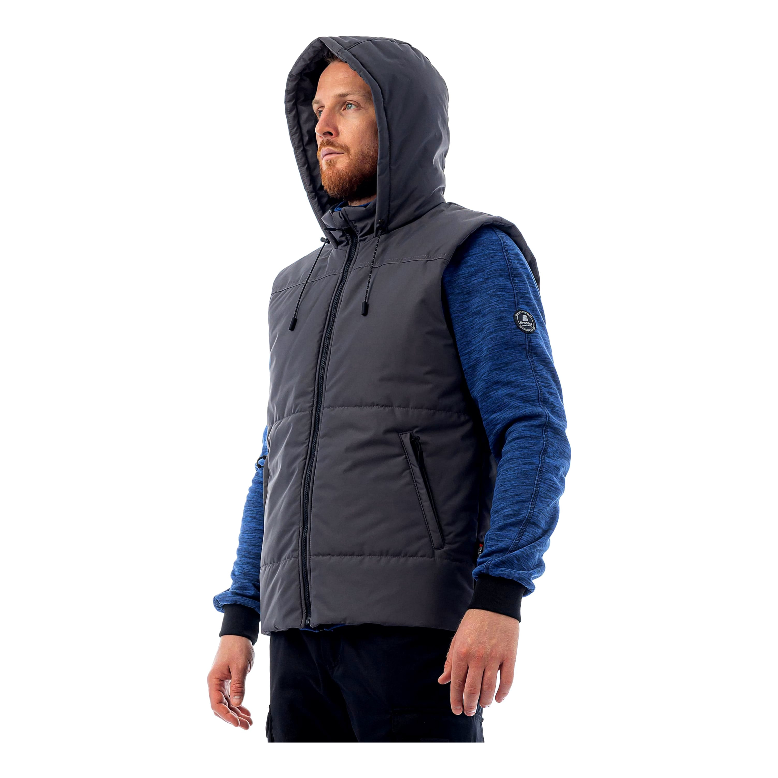 Жилет утепленный Brodeks KW112, серый