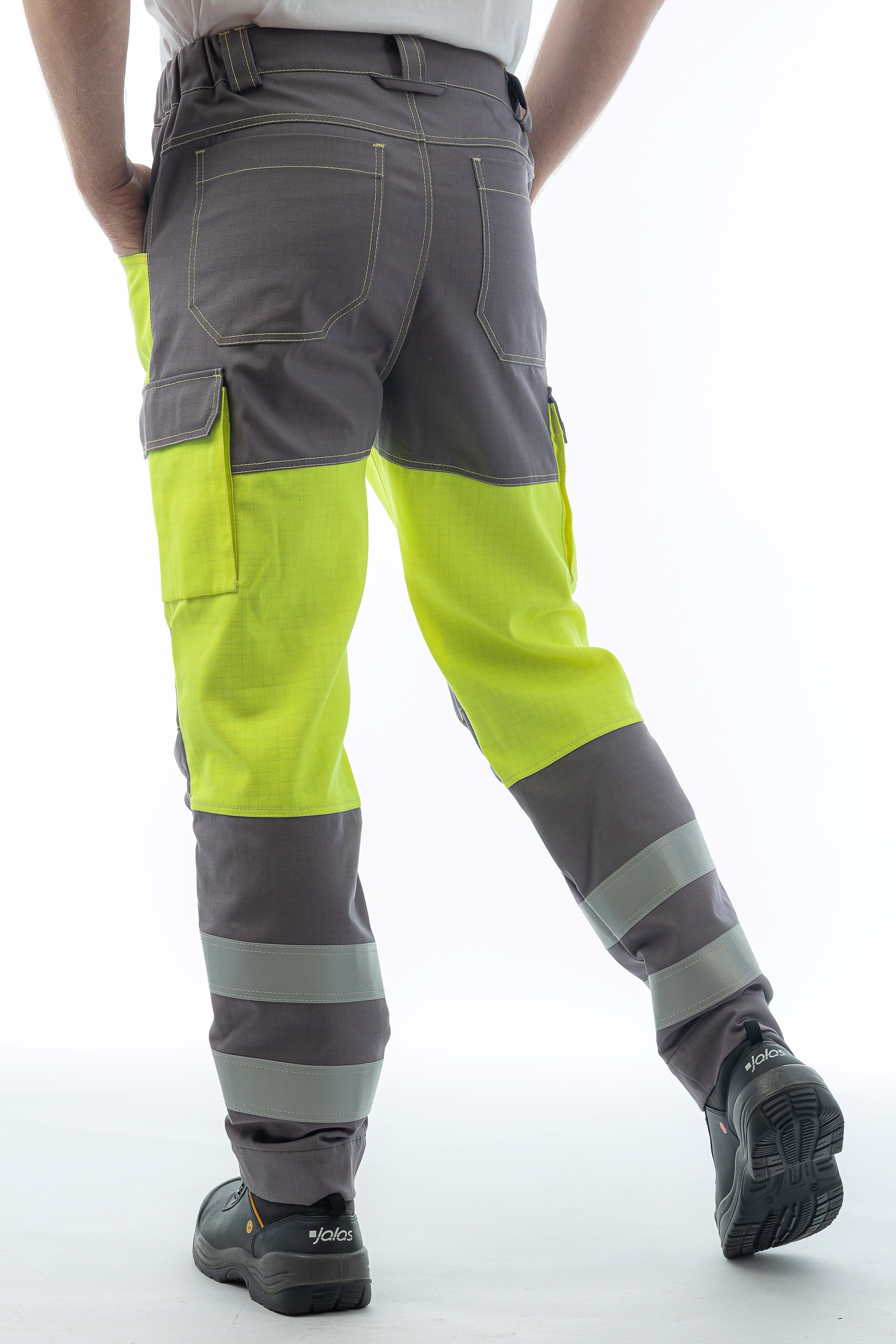 Мультизащитные брюки Brodeks MS38-61, желтый/серый 