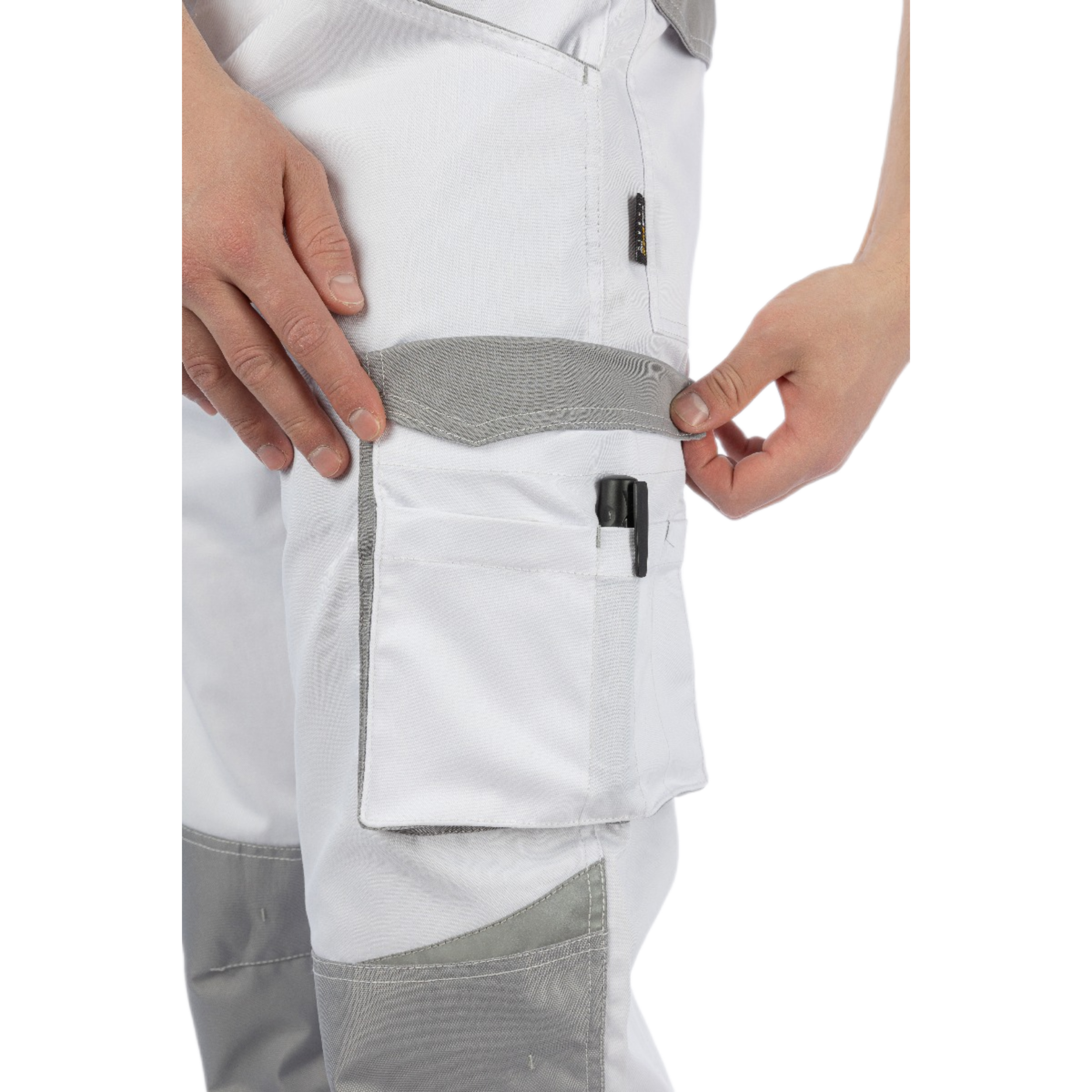 Полукомбинезон Brodeks KS402, белый/серый