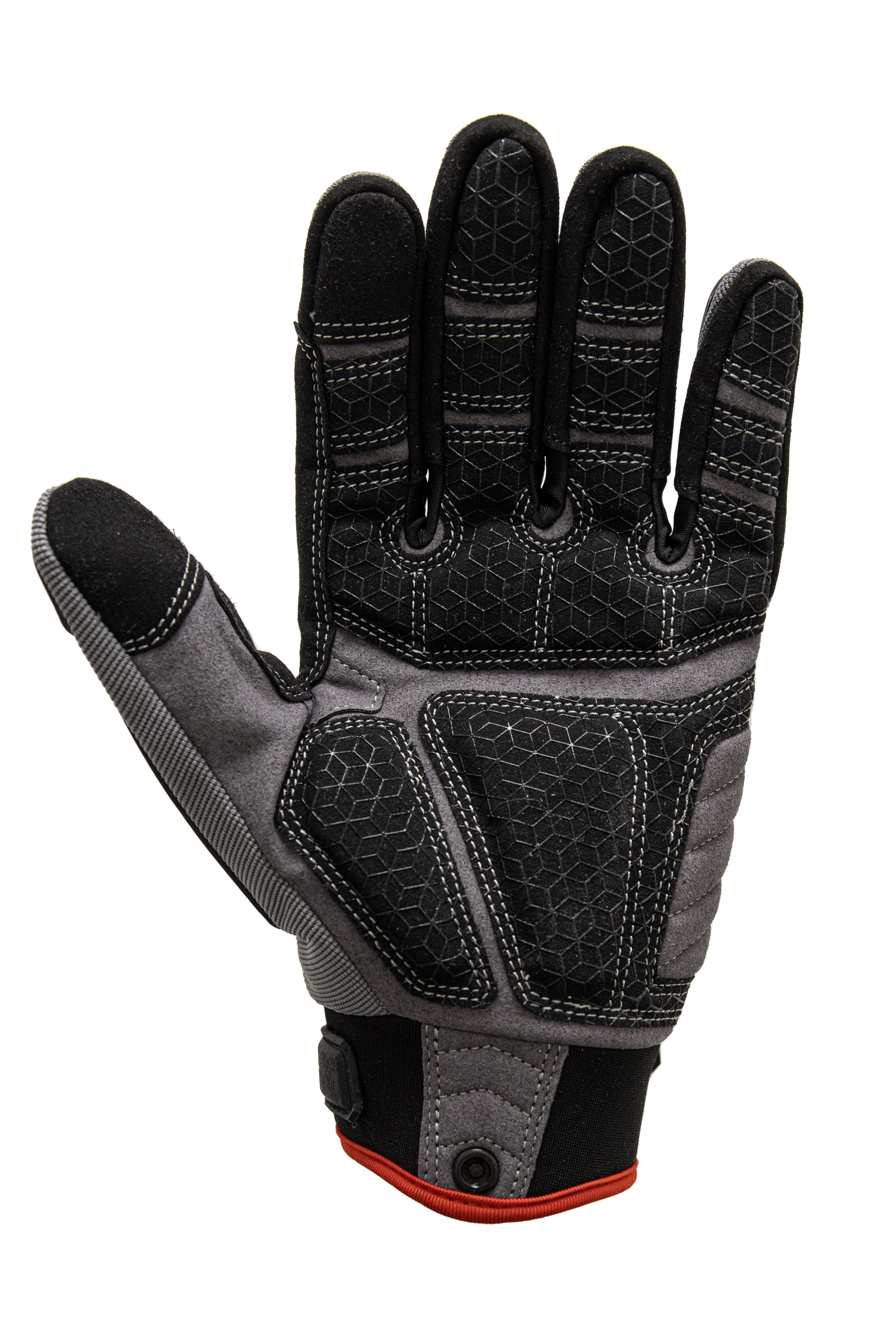 Перчатки рабочие Brodeks G-63i, серый/черный/красный