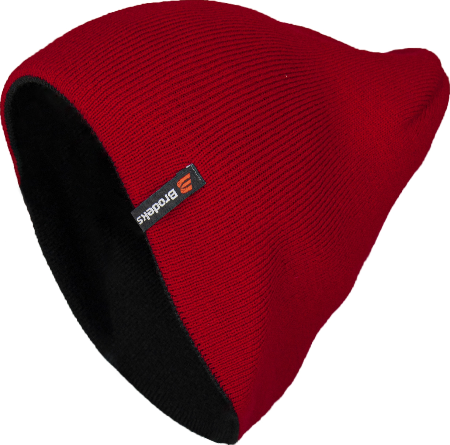 Шапка Brodeks bicolor красный-черный