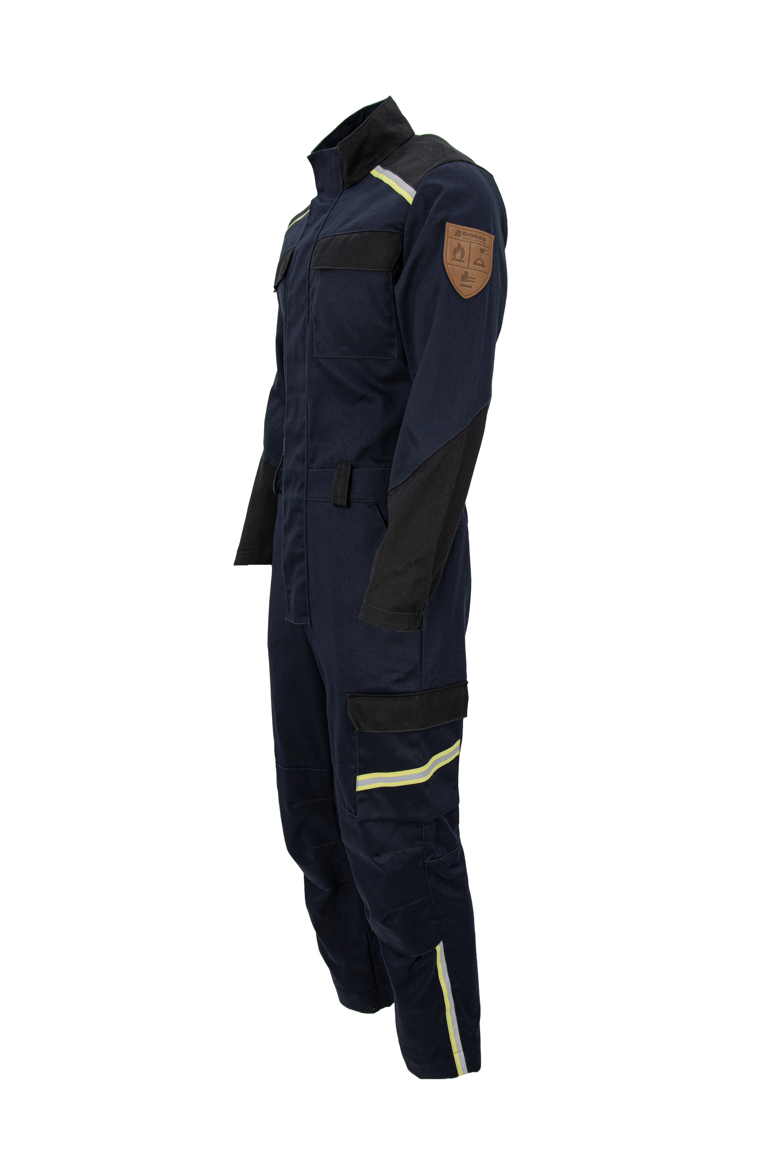 Комбинезон сварщика Brodeks FS58-01, т.синий/черный