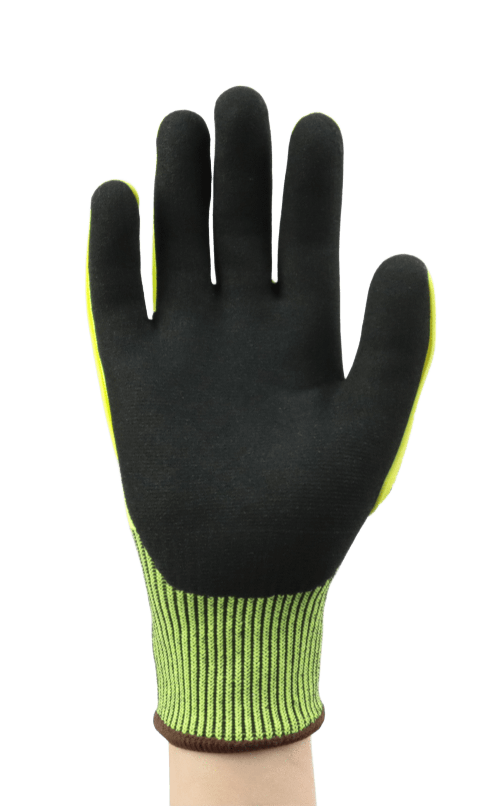 Перчатки рабочие Brodeks GC-22i, серый/черный/желтый