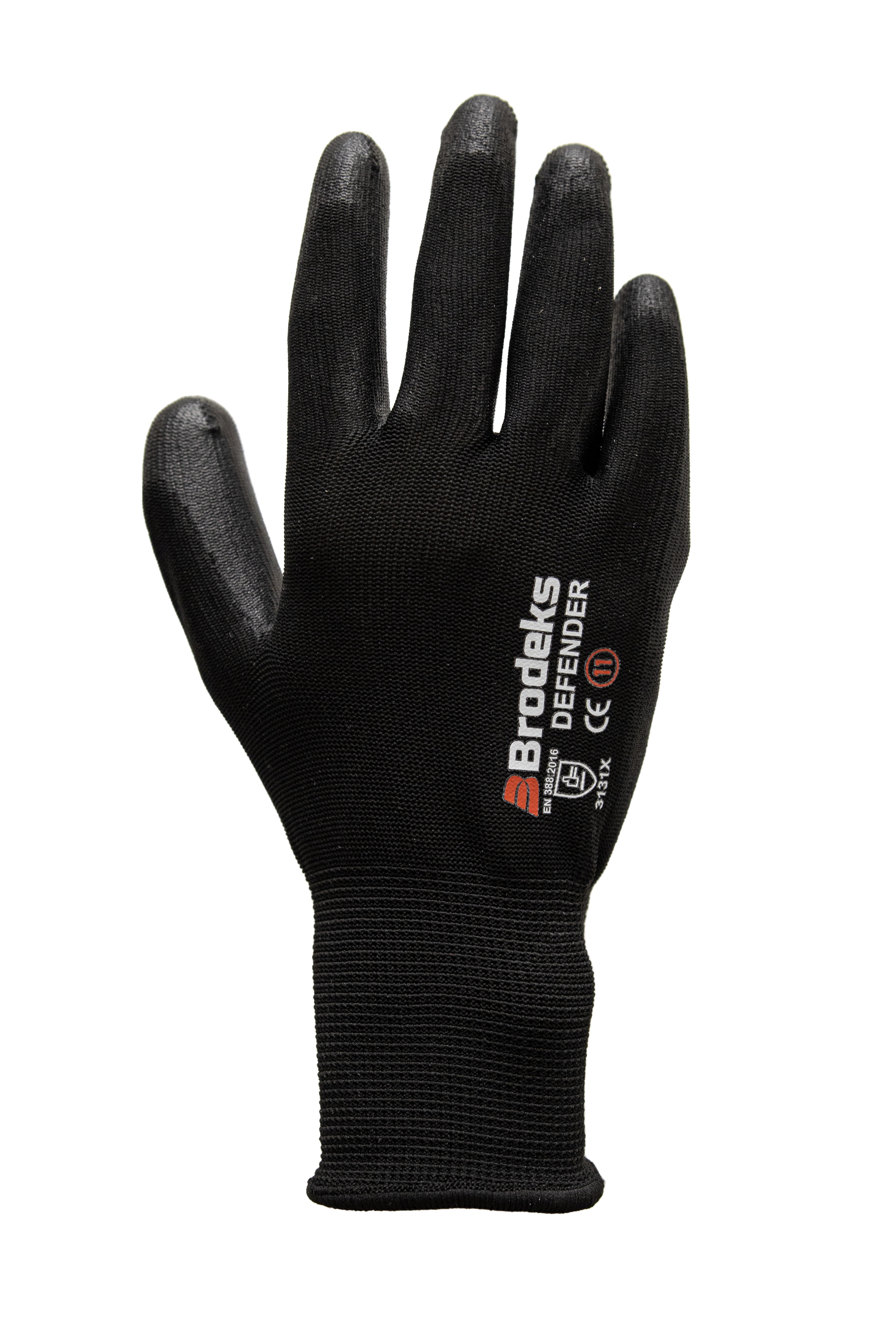Перчатки рабочие Brodeks G-11, черный/серый