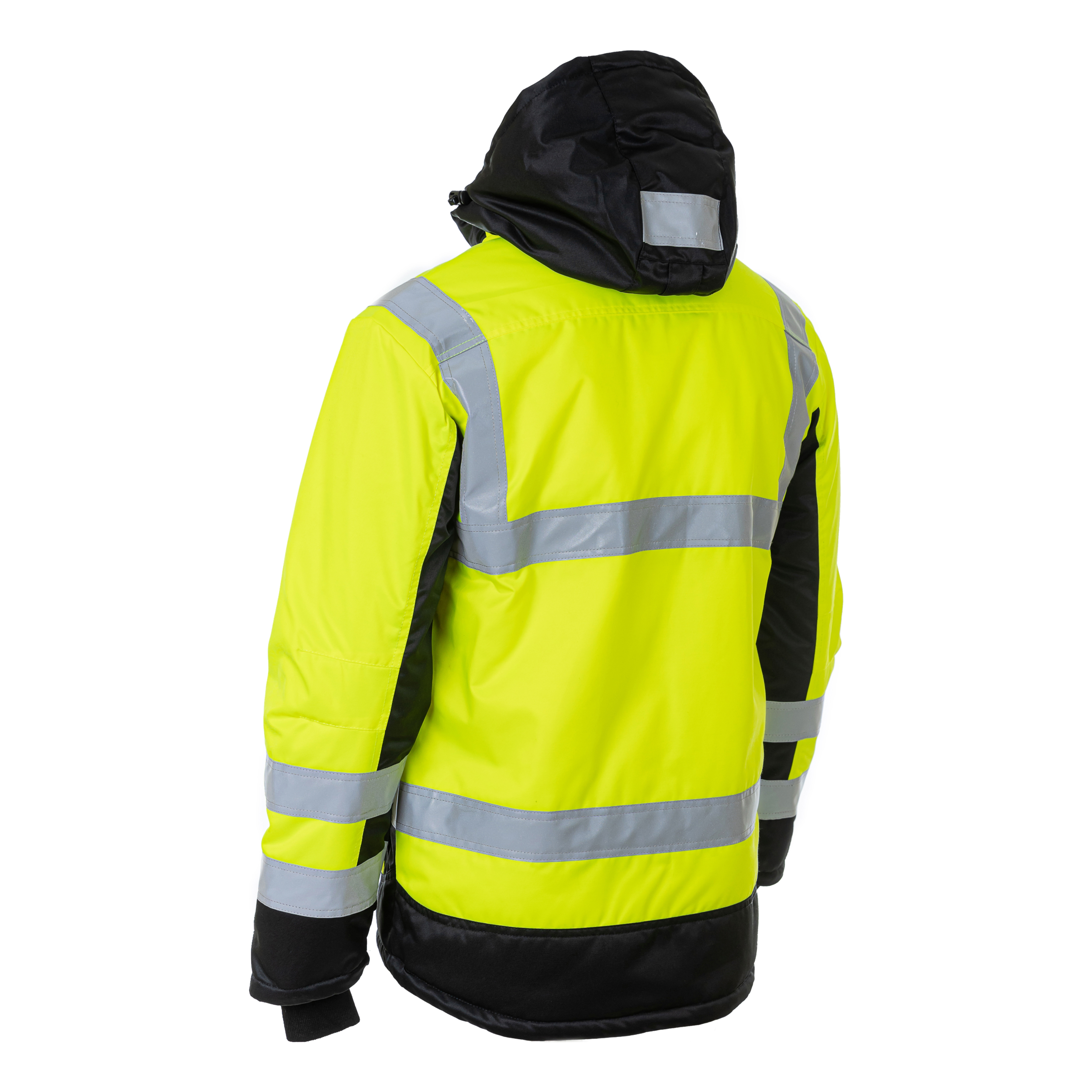 Зимняя сигнальная куртка Brodeks KW216, желтый/черный