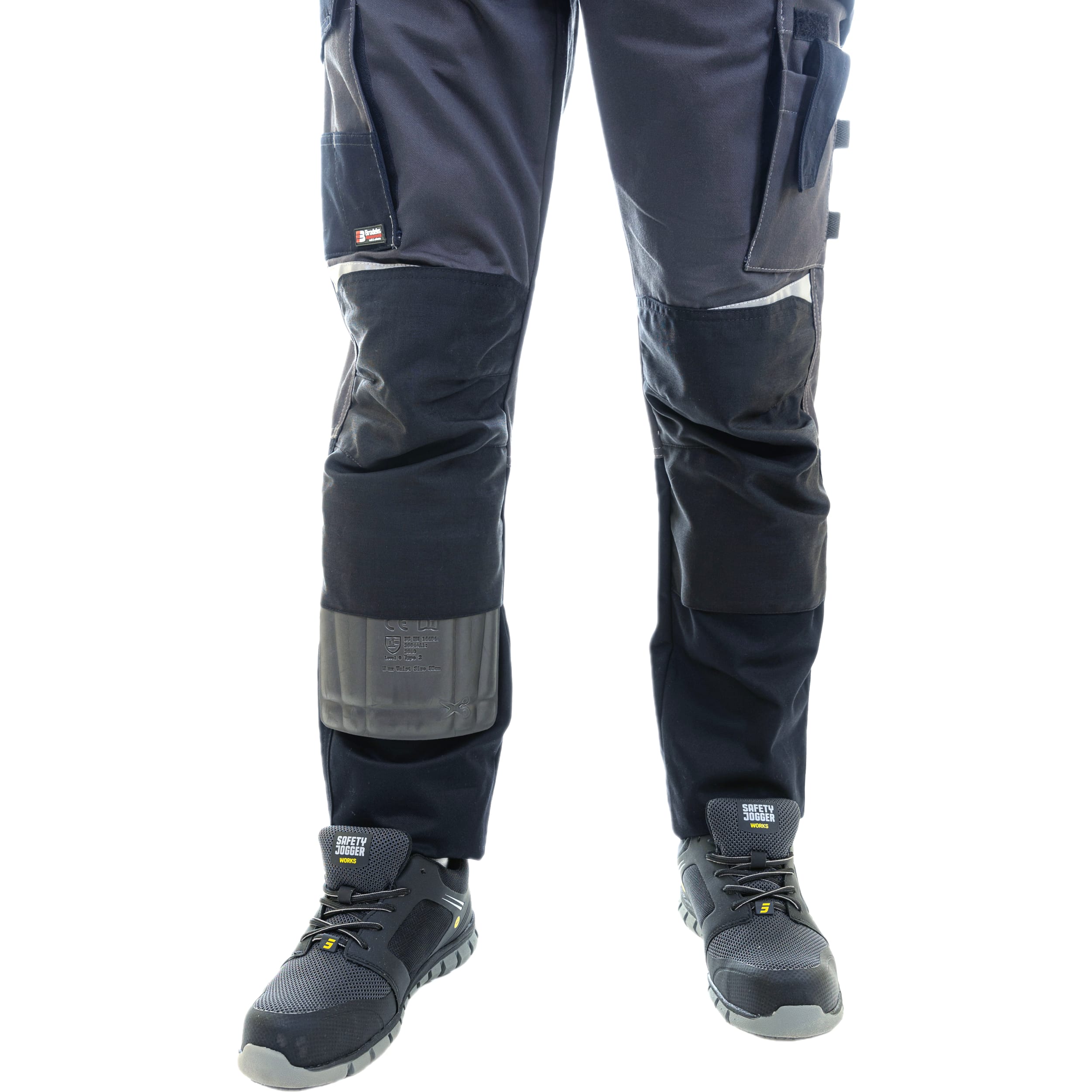 Брюки Brodeks KS302, серый/черный