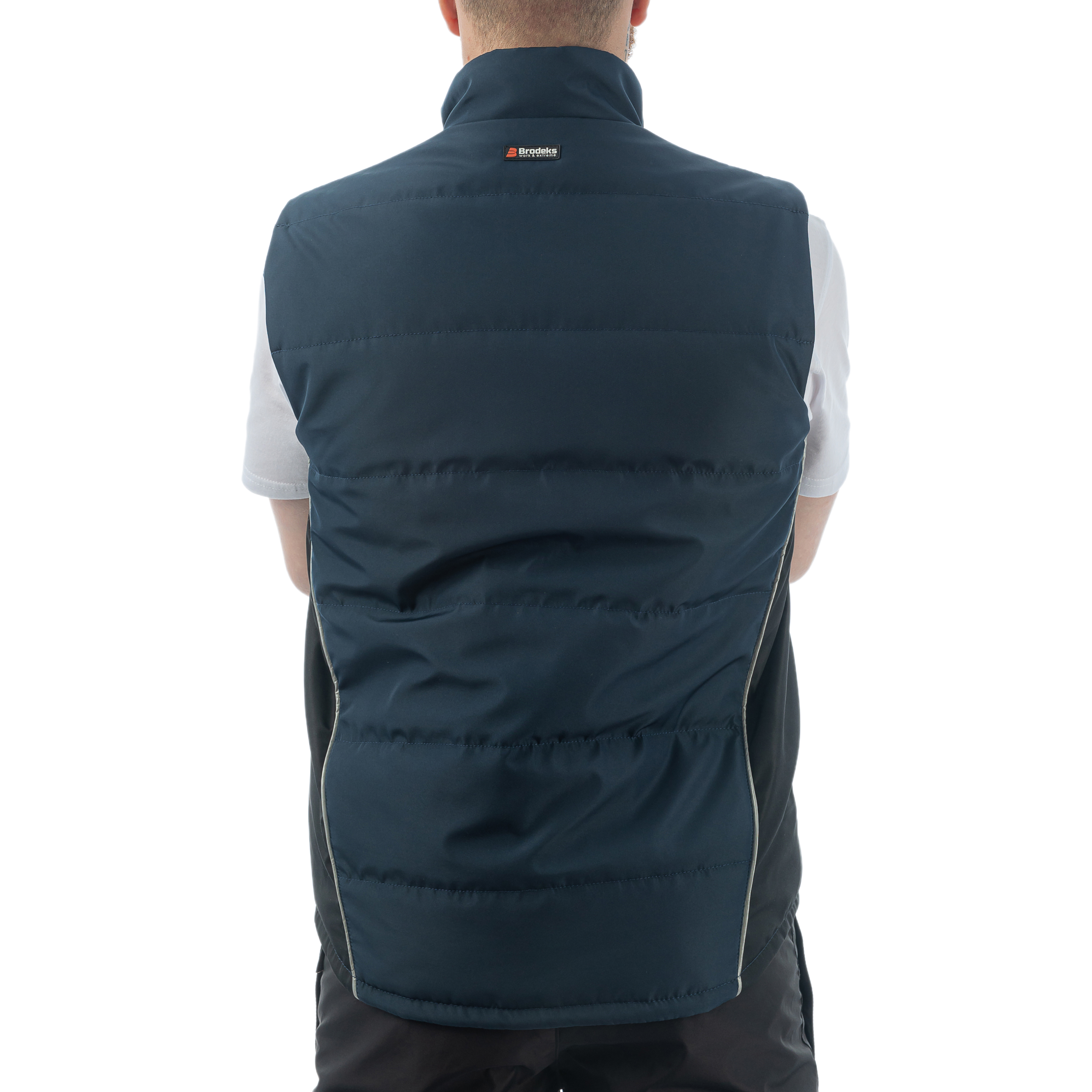 Жилет утепленный Brodeks KW101, синий/черный