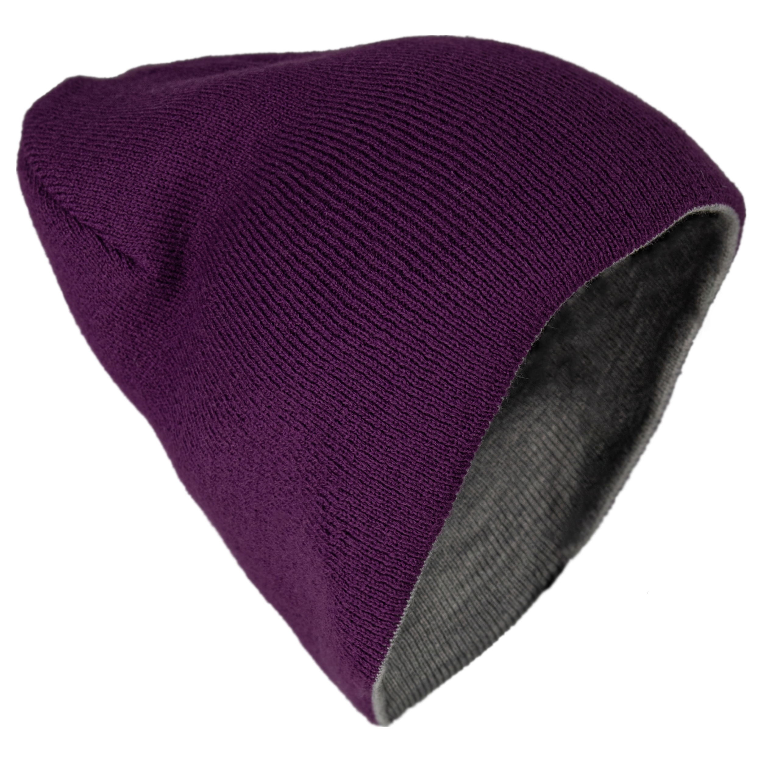 Шапка Brodeks bicolor фиолетовый-серый