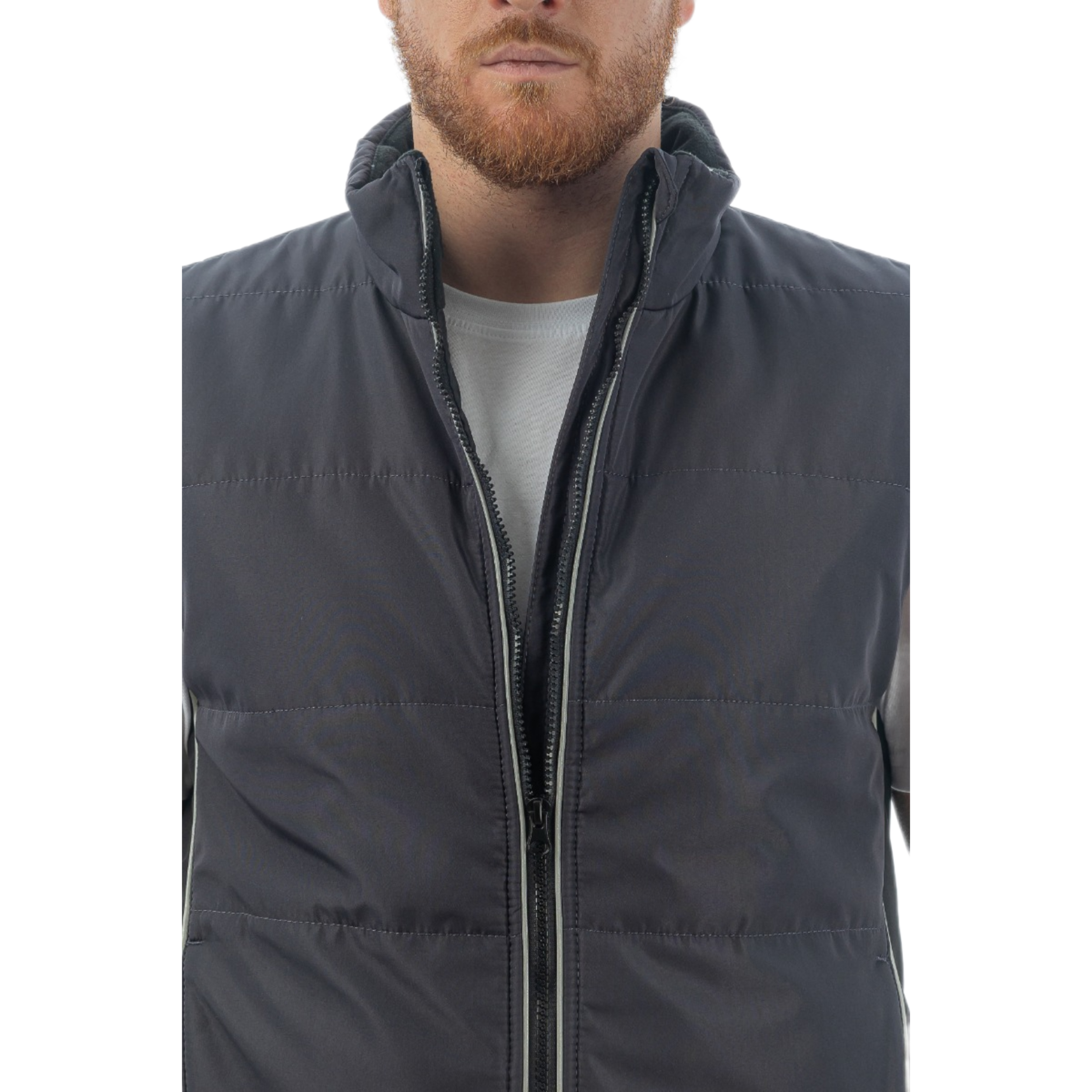 Жилет утепленный Brodeks KW101, серый/черный